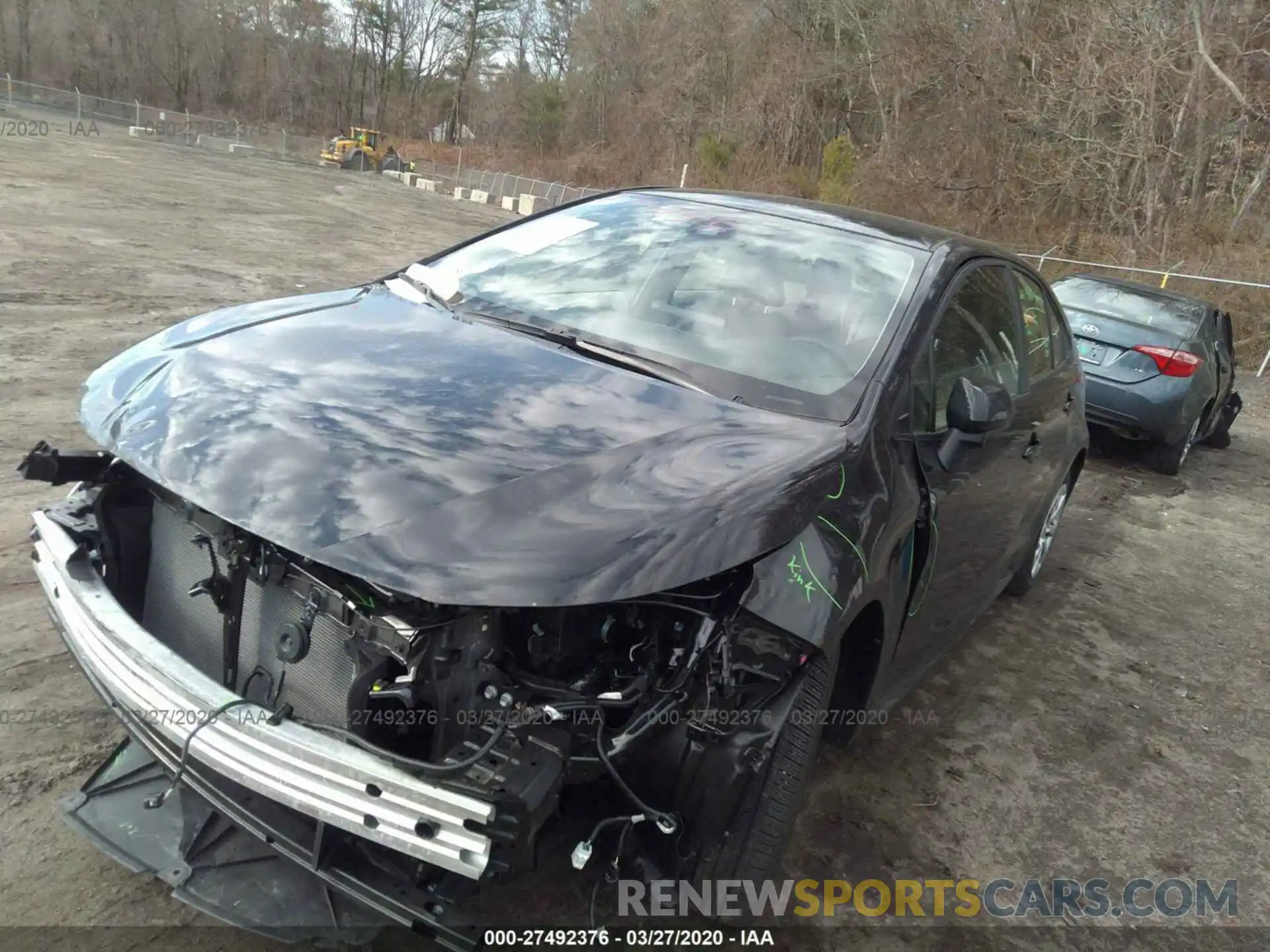 2 Photograph of a damaged car JTDEPRAE9LJ065248 TOYOTA COROLLA 2020