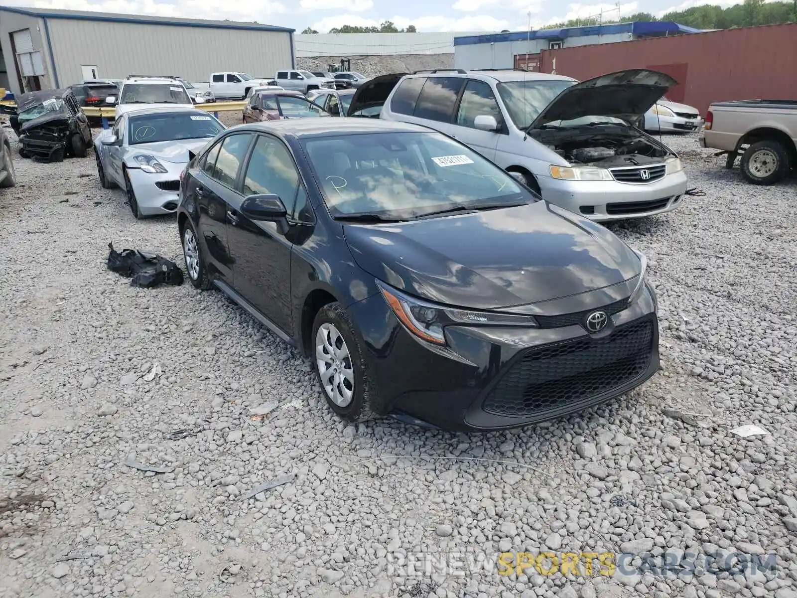 1 Photograph of a damaged car JTDEPRAE9LJ065377 TOYOTA COROLLA 2020