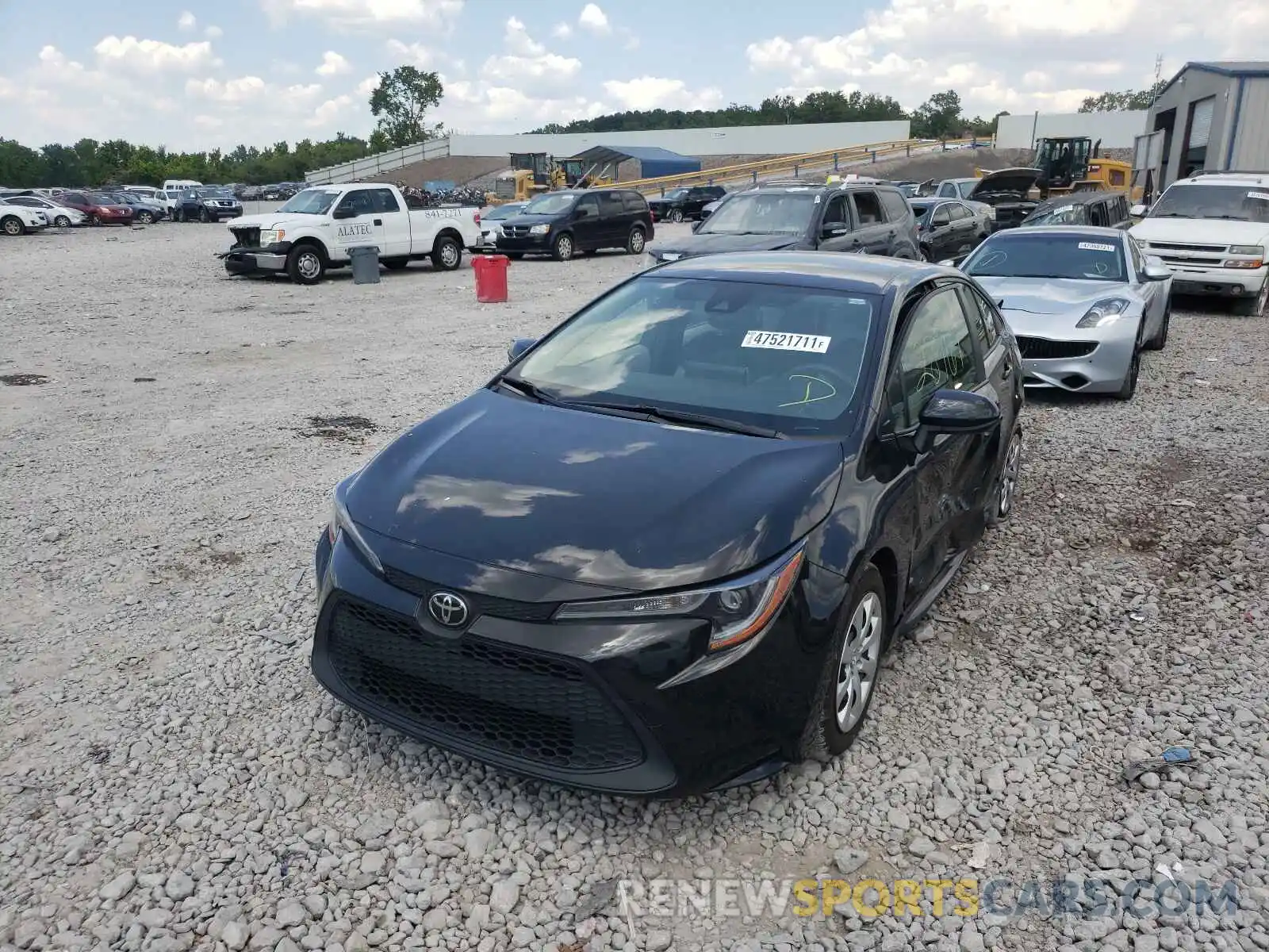 2 Photograph of a damaged car JTDEPRAE9LJ065377 TOYOTA COROLLA 2020