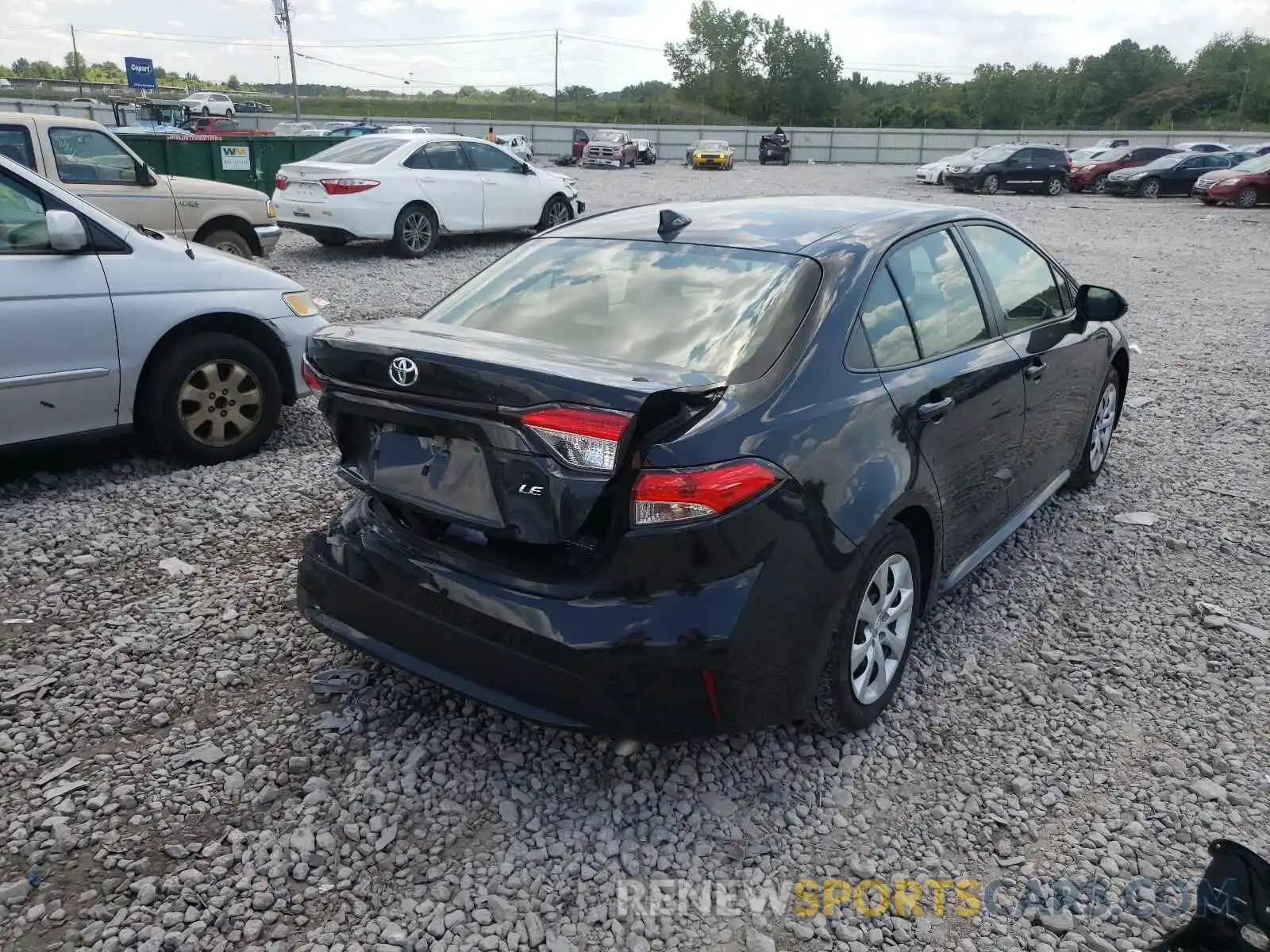 4 Photograph of a damaged car JTDEPRAE9LJ065377 TOYOTA COROLLA 2020