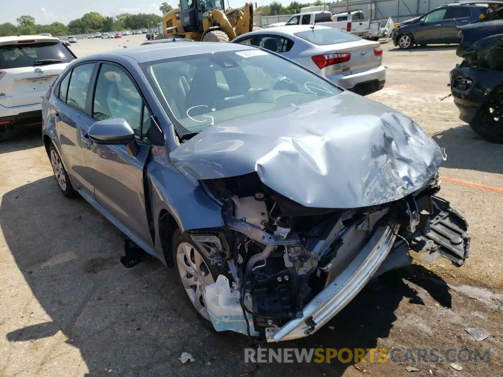 1 Photograph of a damaged car JTDEPRAE9LJ066335 TOYOTA COROLLA 2020