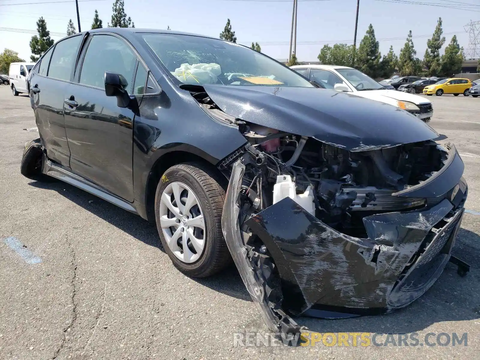 1 Photograph of a damaged car JTDEPRAE9LJ066626 TOYOTA COROLLA 2020