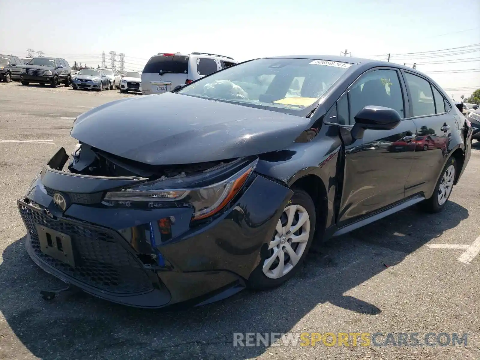 2 Photograph of a damaged car JTDEPRAE9LJ066626 TOYOTA COROLLA 2020