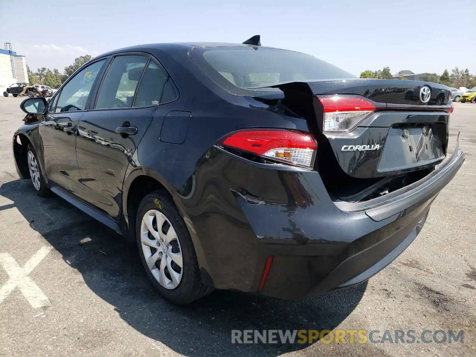 3 Photograph of a damaged car JTDEPRAE9LJ066626 TOYOTA COROLLA 2020