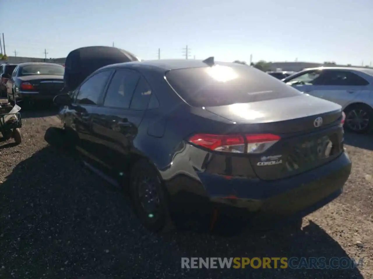 3 Photograph of a damaged car JTDEPRAE9LJ066741 TOYOTA COROLLA 2020