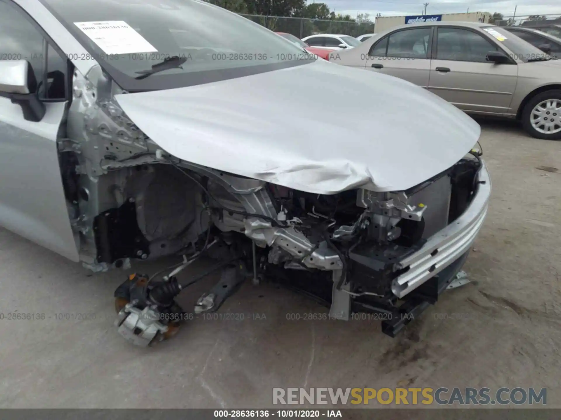 6 Photograph of a damaged car JTDEPRAE9LJ067078 TOYOTA COROLLA 2020