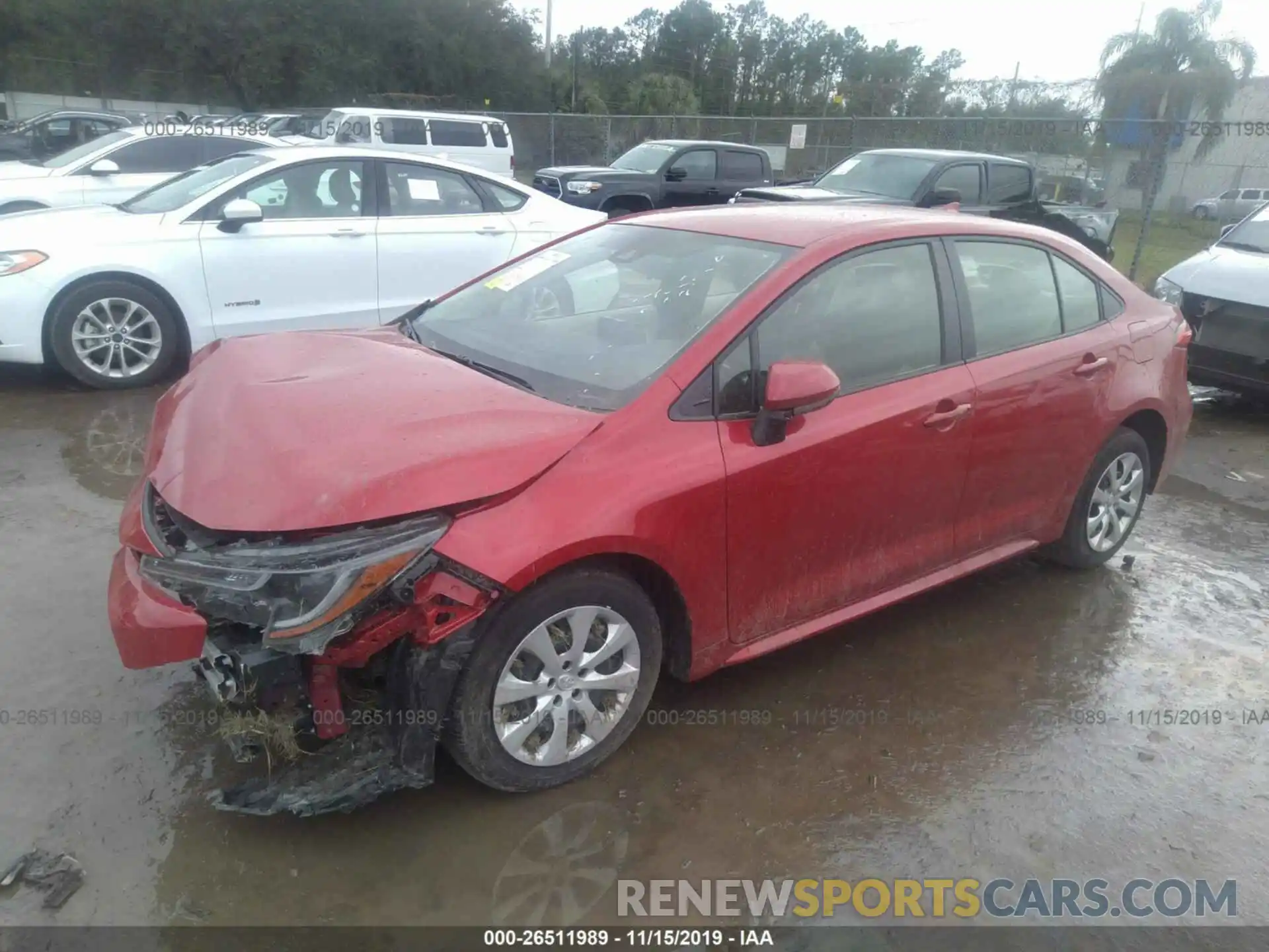 2 Photograph of a damaged car JTDEPRAE9LJ068974 TOYOTA COROLLA 2020