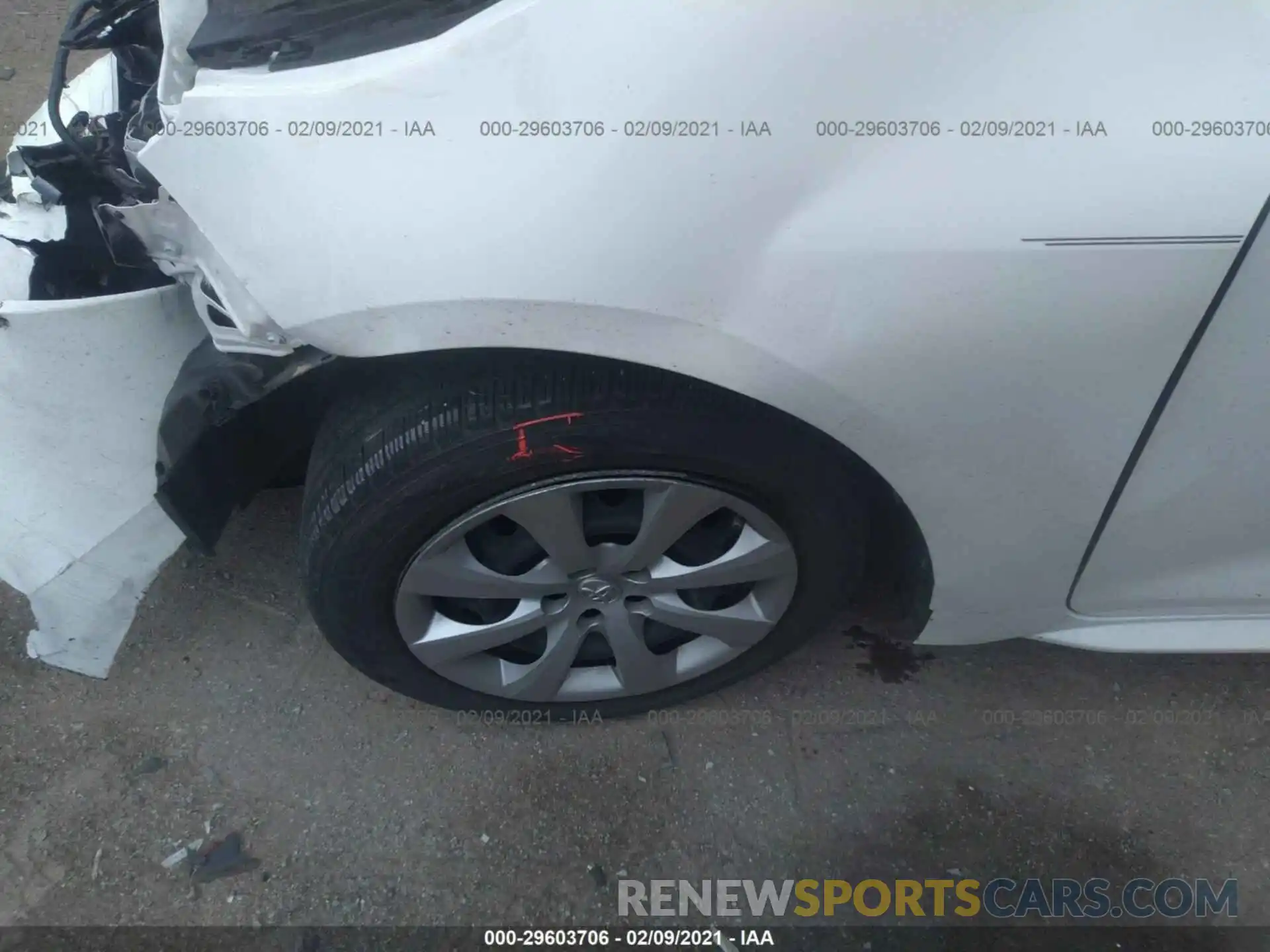 12 Photograph of a damaged car JTDEPRAE9LJ068988 TOYOTA COROLLA 2020