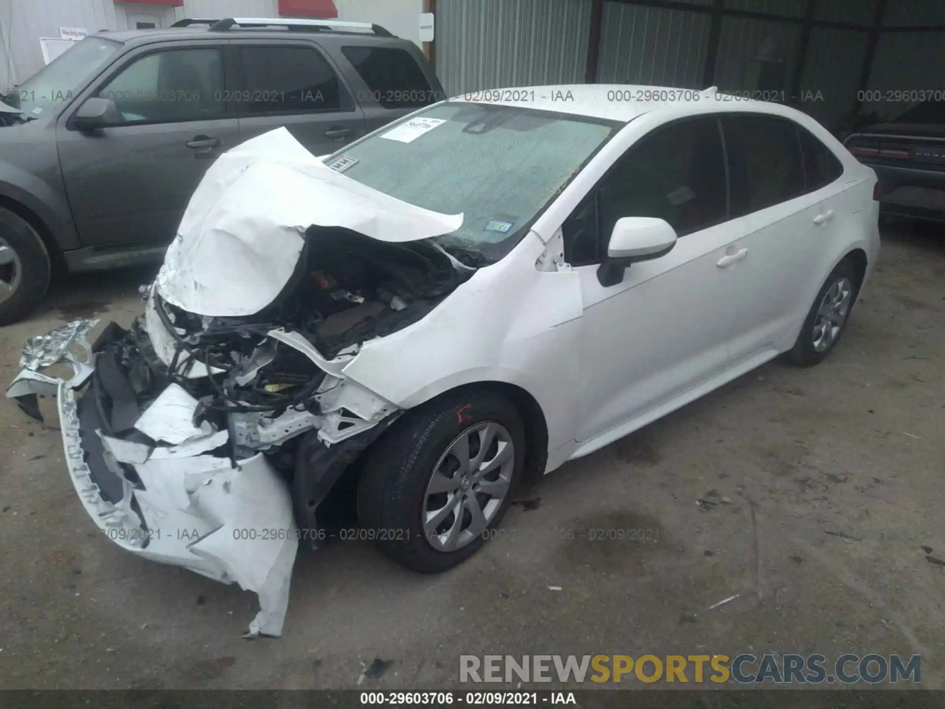 2 Photograph of a damaged car JTDEPRAE9LJ068988 TOYOTA COROLLA 2020