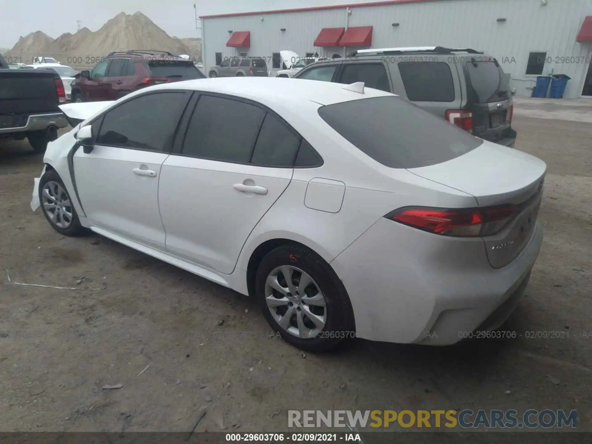 3 Photograph of a damaged car JTDEPRAE9LJ068988 TOYOTA COROLLA 2020