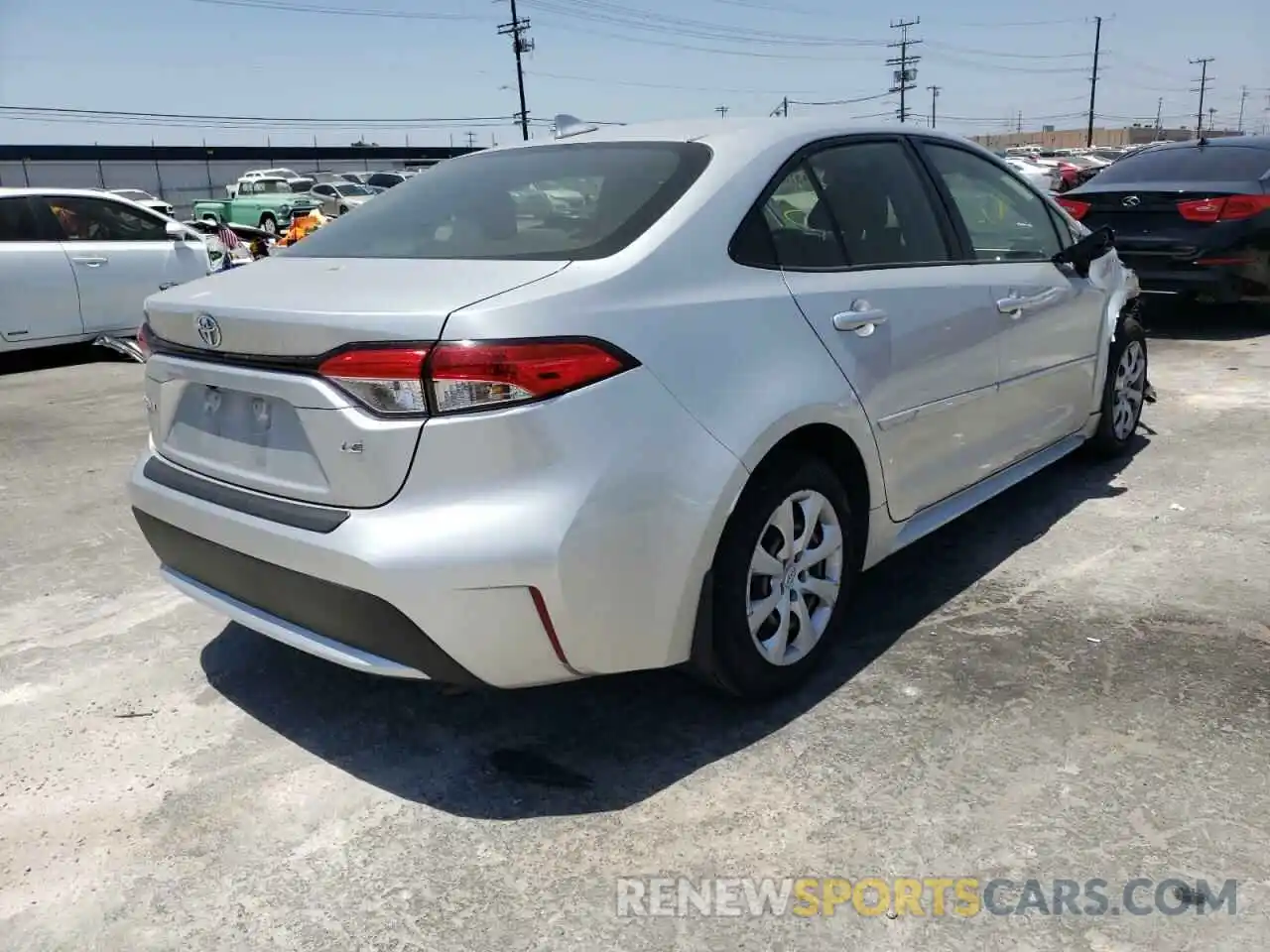 4 Photograph of a damaged car JTDEPRAE9LJ069834 TOYOTA COROLLA 2020