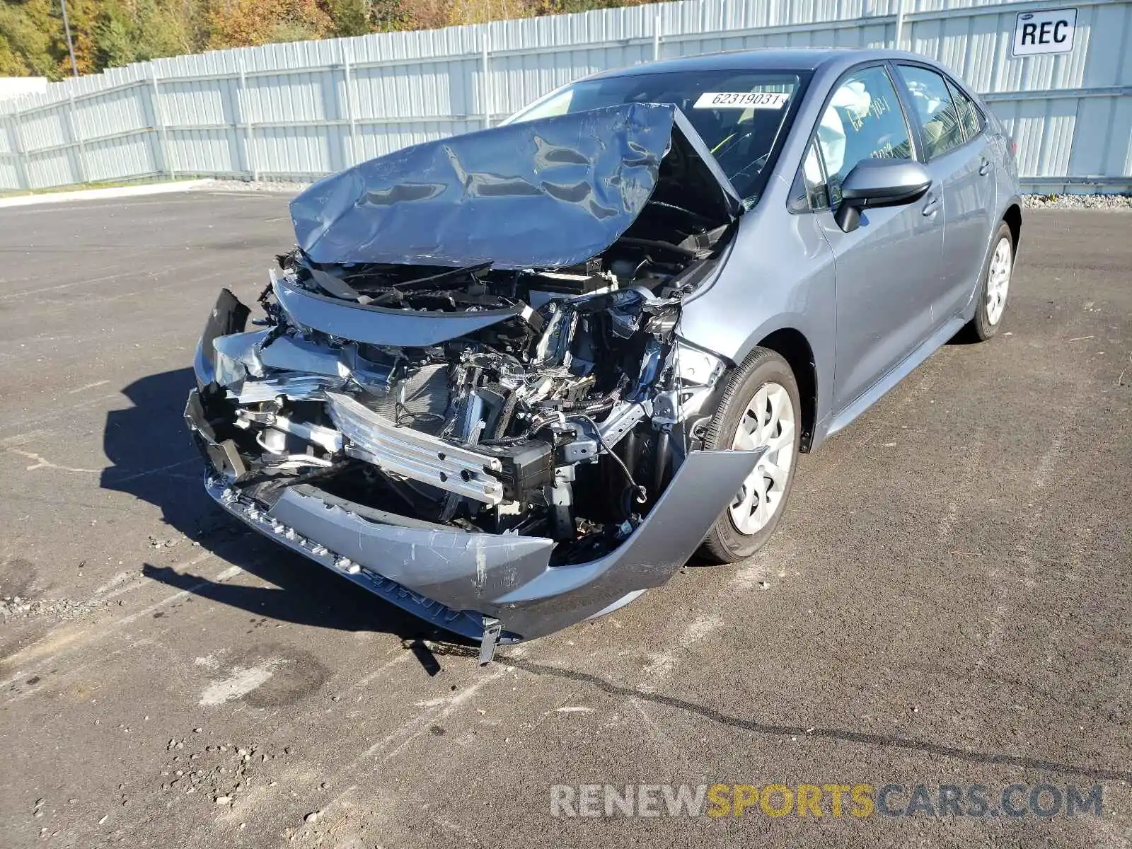 2 Photograph of a damaged car JTDEPRAE9LJ070157 TOYOTA COROLLA 2020