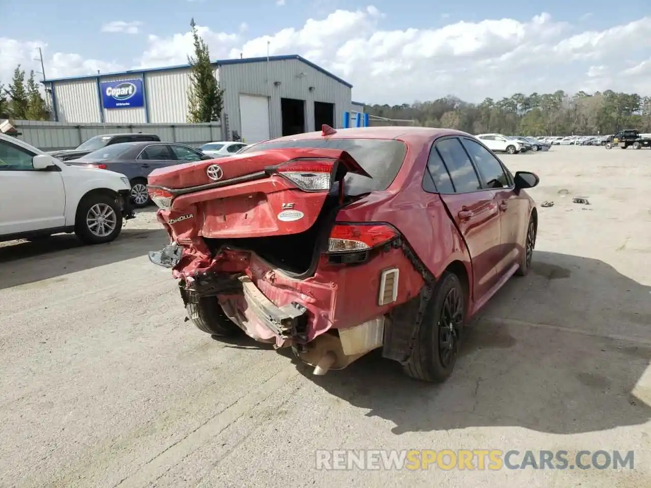 4 Photograph of a damaged car JTDEPRAE9LJ070739 TOYOTA COROLLA 2020