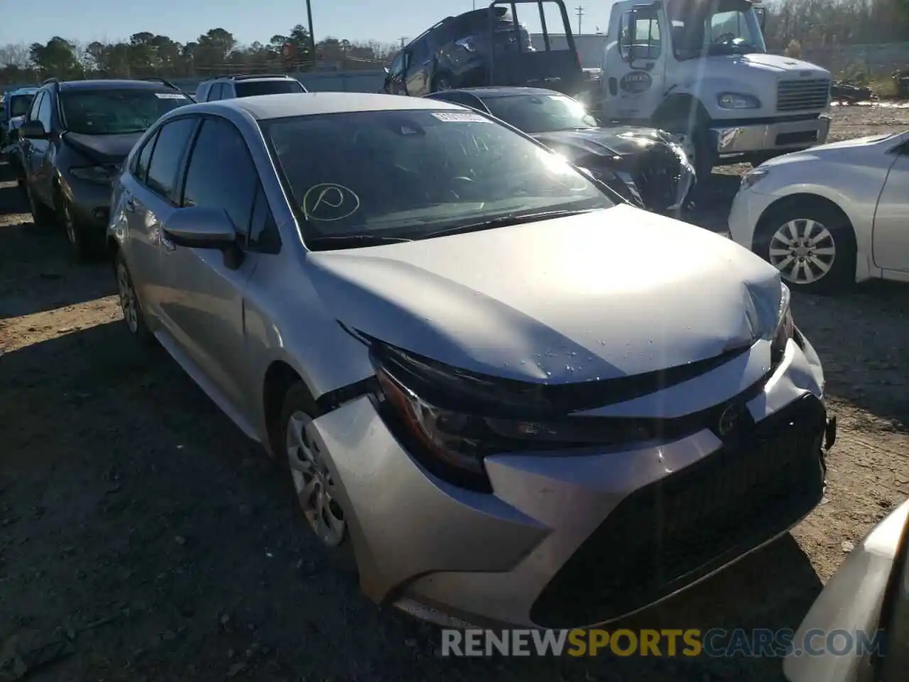 1 Photograph of a damaged car JTDEPRAE9LJ070921 TOYOTA COROLLA 2020