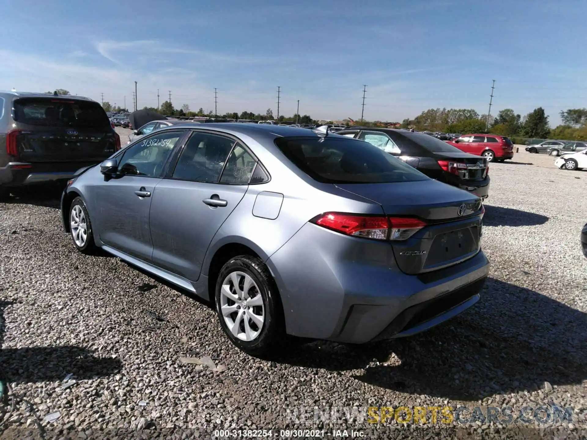 3 Photograph of a damaged car JTDEPRAE9LJ072314 TOYOTA COROLLA 2020