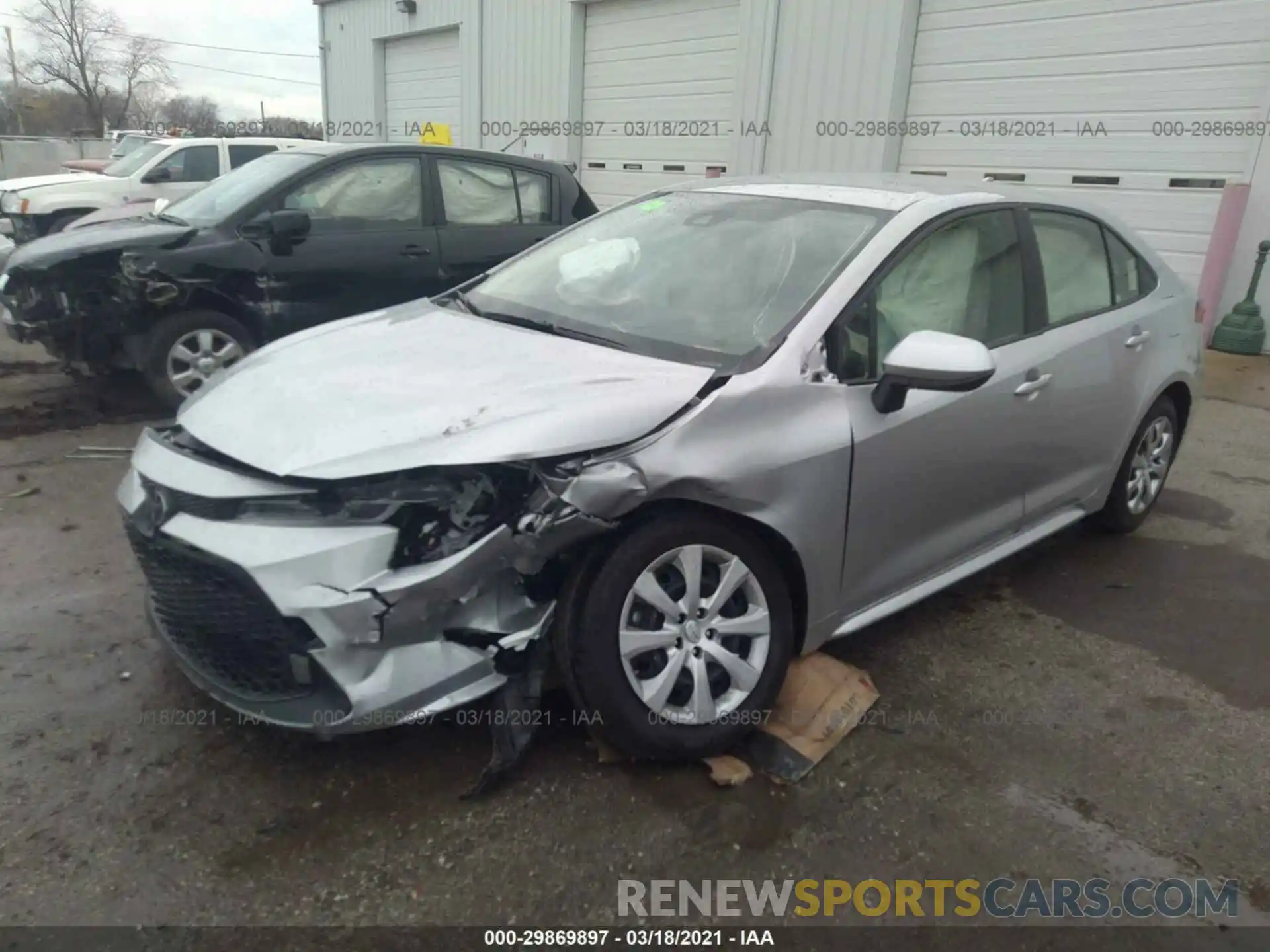 2 Photograph of a damaged car JTDEPRAE9LJ073138 TOYOTA COROLLA 2020