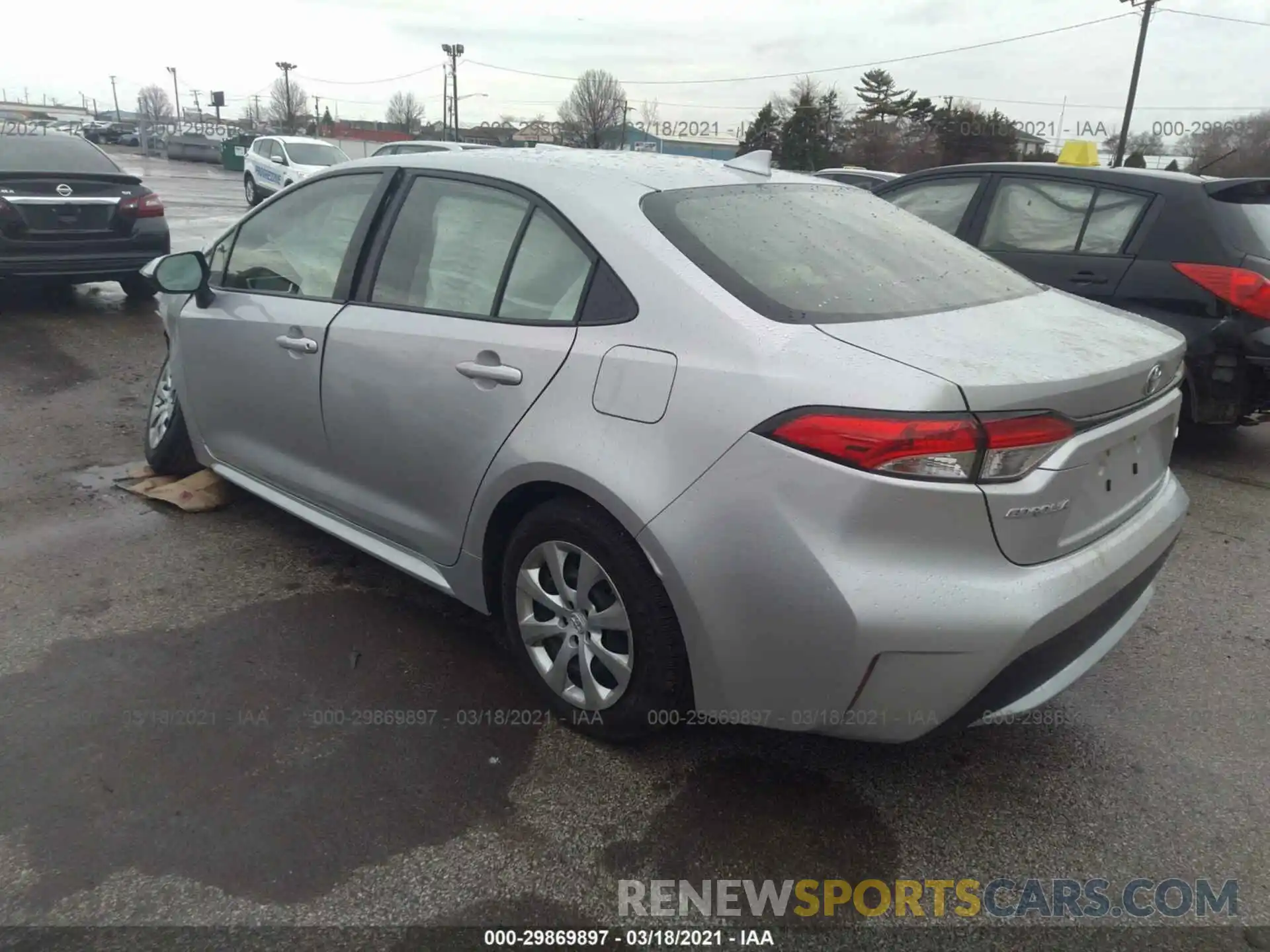 3 Photograph of a damaged car JTDEPRAE9LJ073138 TOYOTA COROLLA 2020