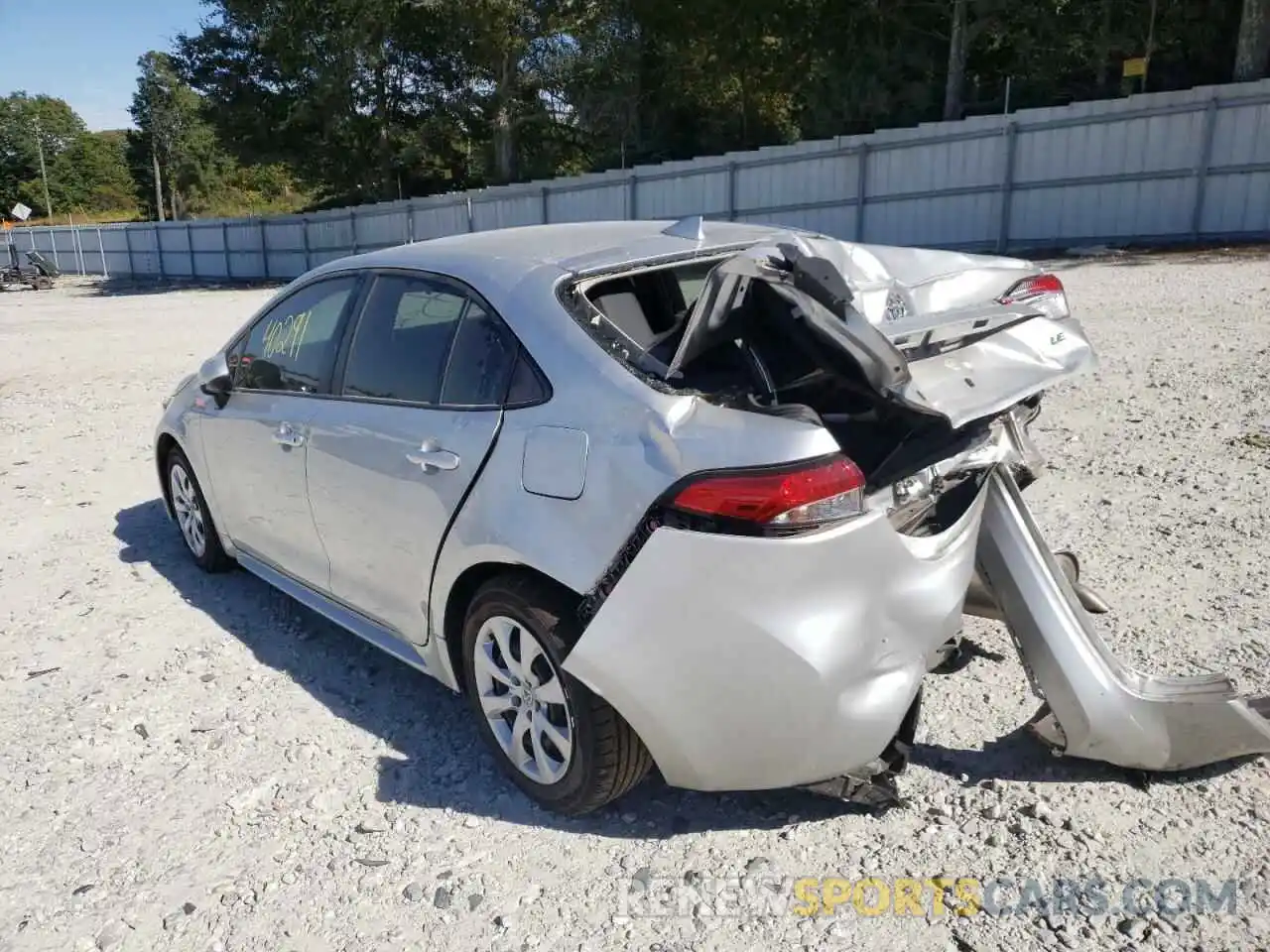 3 Photograph of a damaged car JTDEPRAE9LJ074399 TOYOTA COROLLA 2020