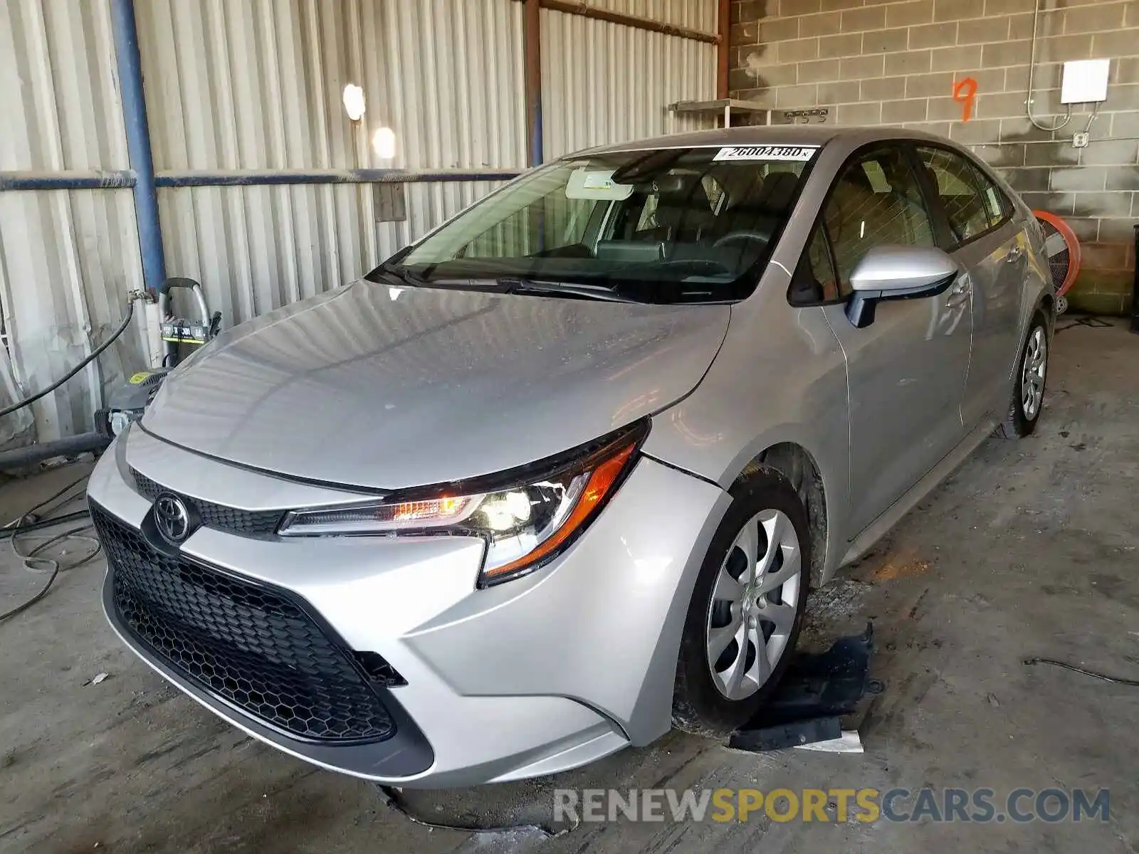 2 Photograph of a damaged car JTDEPRAE9LJ075083 TOYOTA COROLLA 2020