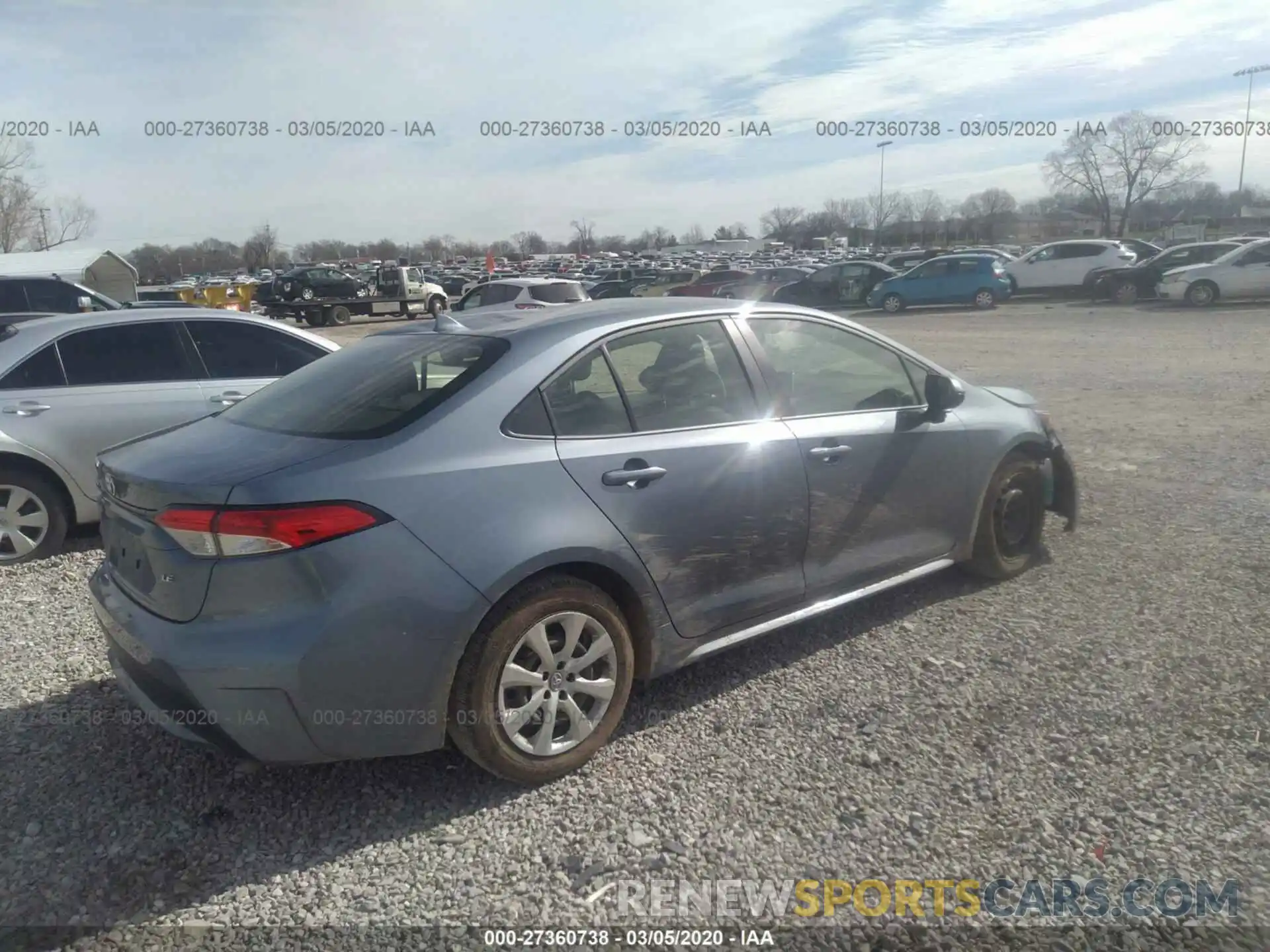 4 Photograph of a damaged car JTDEPRAE9LJ075360 TOYOTA COROLLA 2020