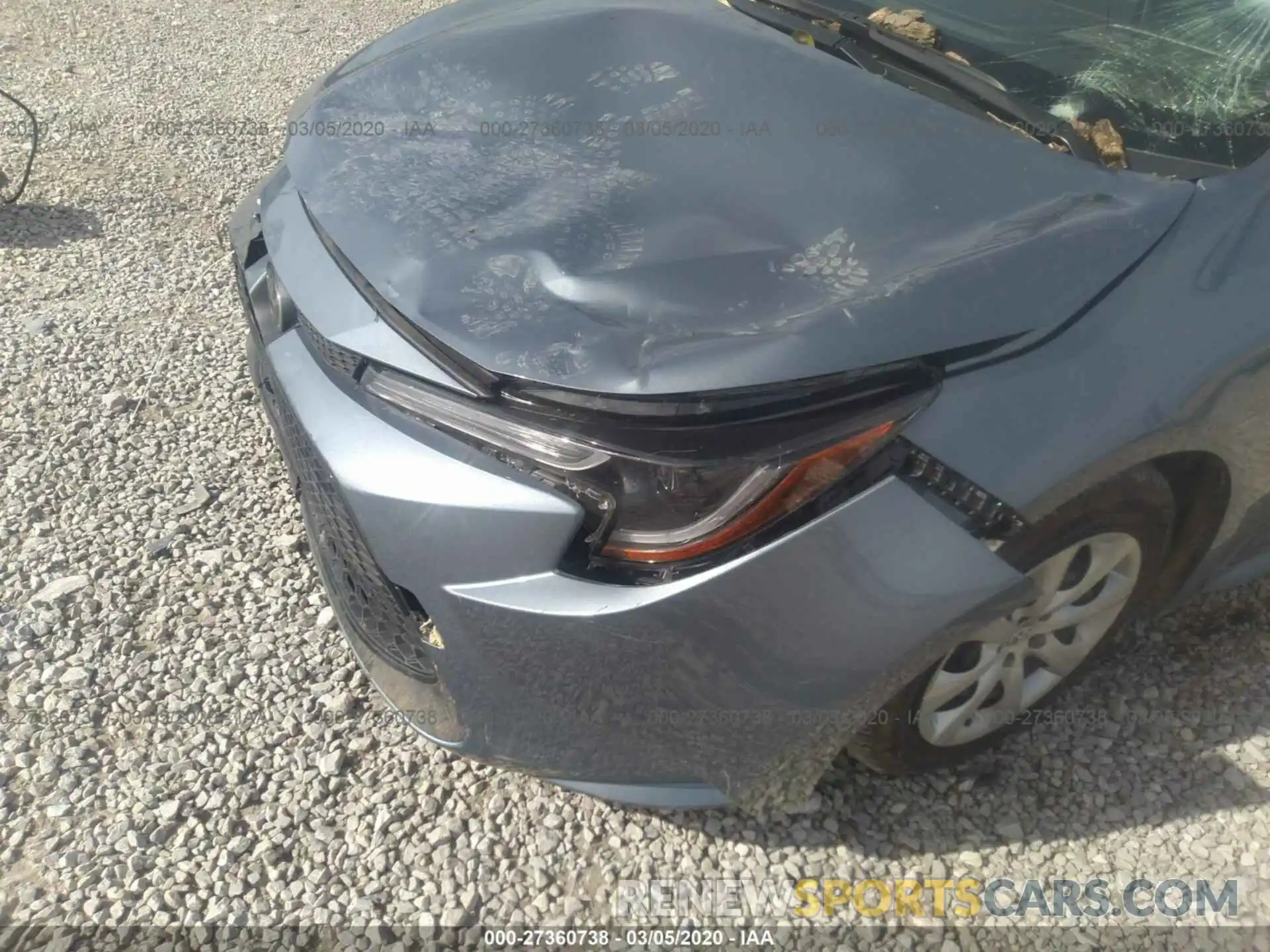 6 Photograph of a damaged car JTDEPRAE9LJ075360 TOYOTA COROLLA 2020