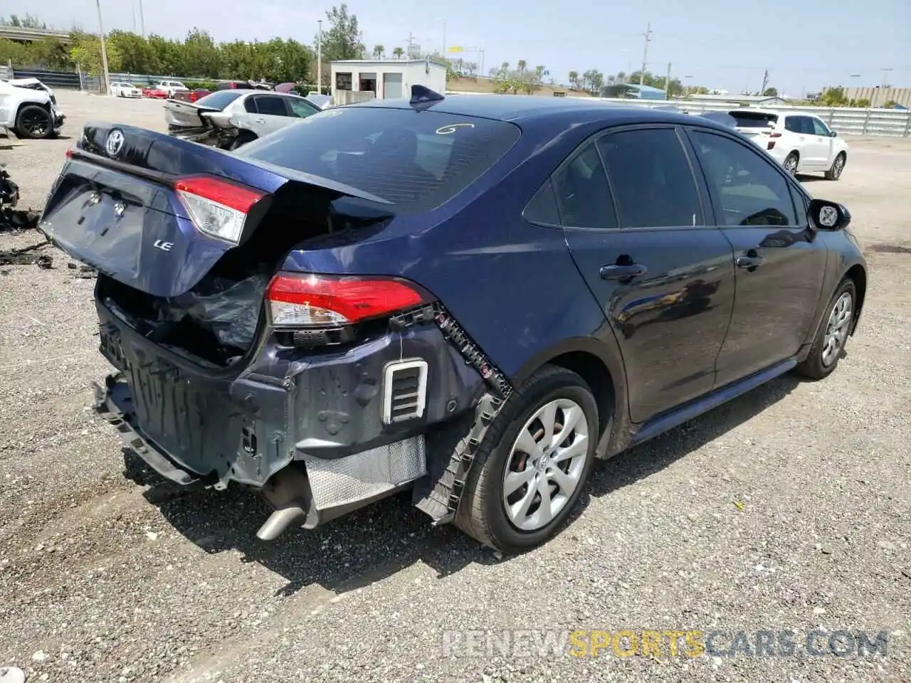 4 Photograph of a damaged car JTDEPRAE9LJ075732 TOYOTA COROLLA 2020