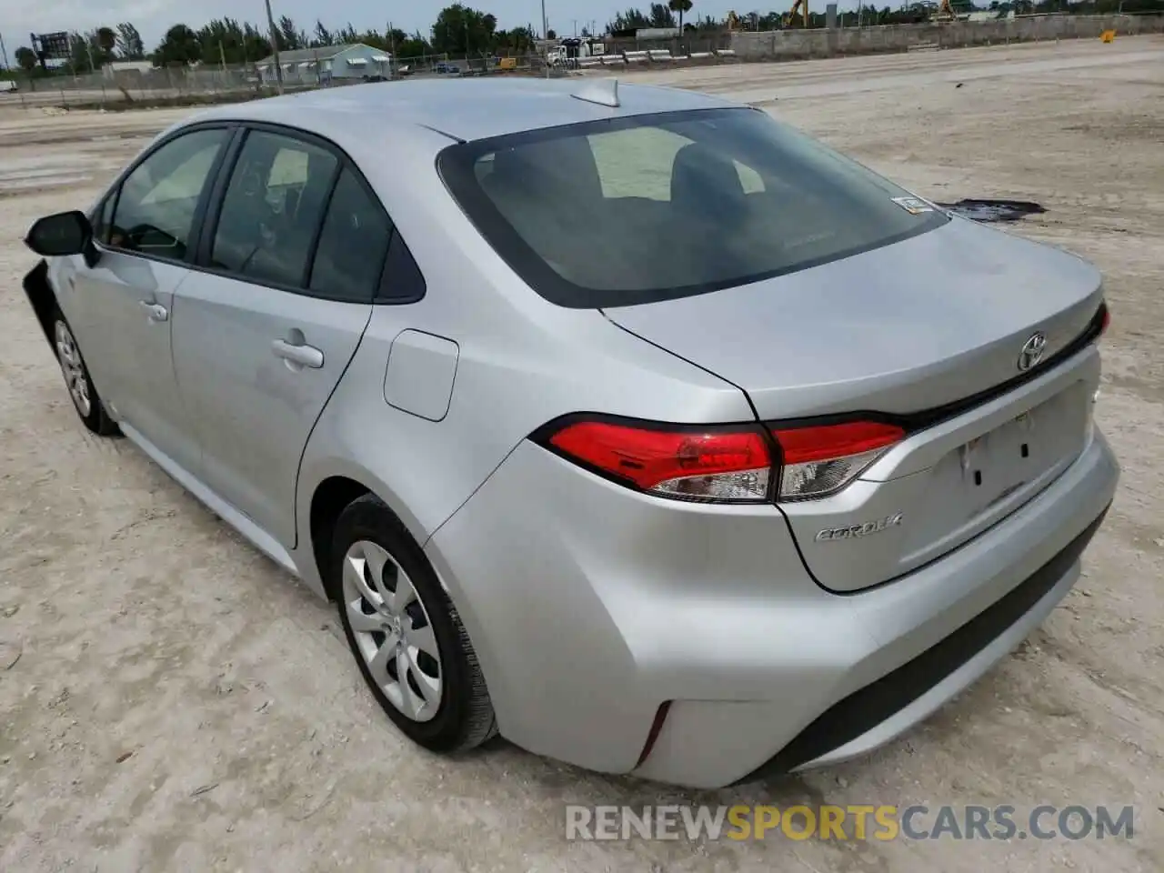 3 Photograph of a damaged car JTDEPRAE9LJ075777 TOYOTA COROLLA 2020