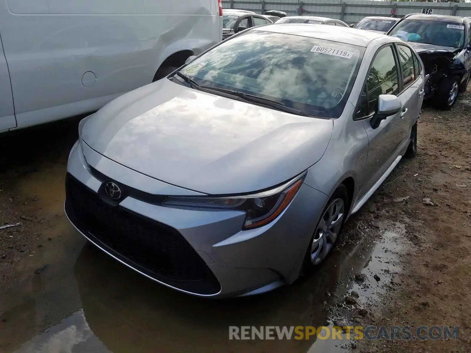 2 Photograph of a damaged car JTDEPRAE9LJ075794 TOYOTA COROLLA 2020