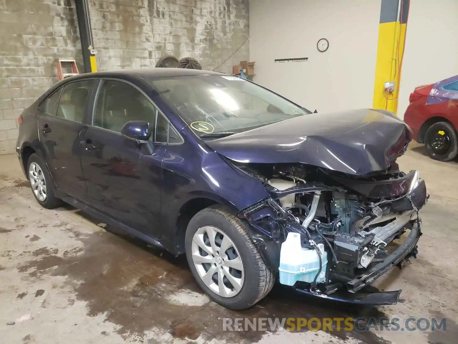 1 Photograph of a damaged car JTDEPRAE9LJ076122 TOYOTA COROLLA 2020