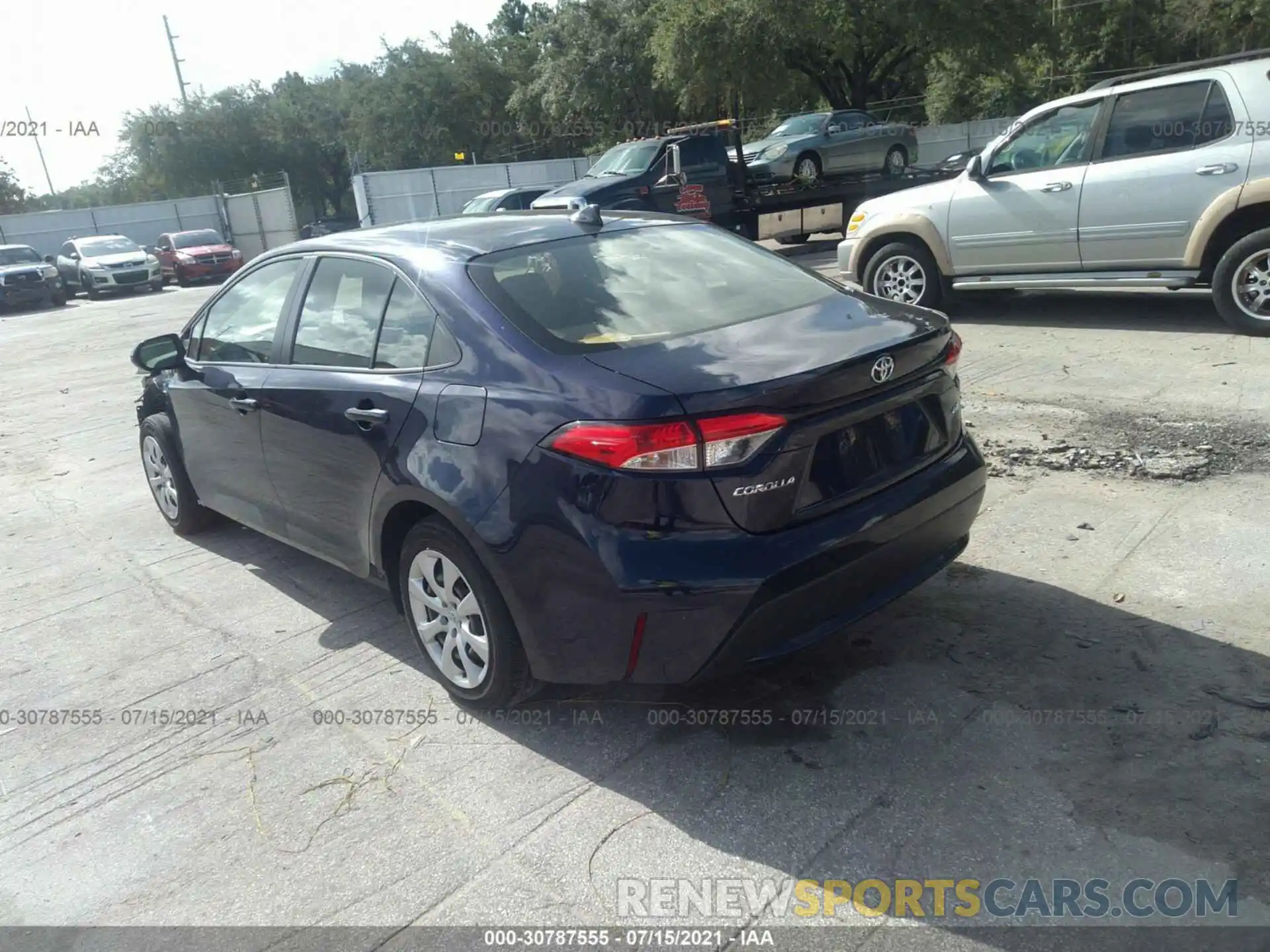 3 Photograph of a damaged car JTDEPRAE9LJ076220 TOYOTA COROLLA 2020