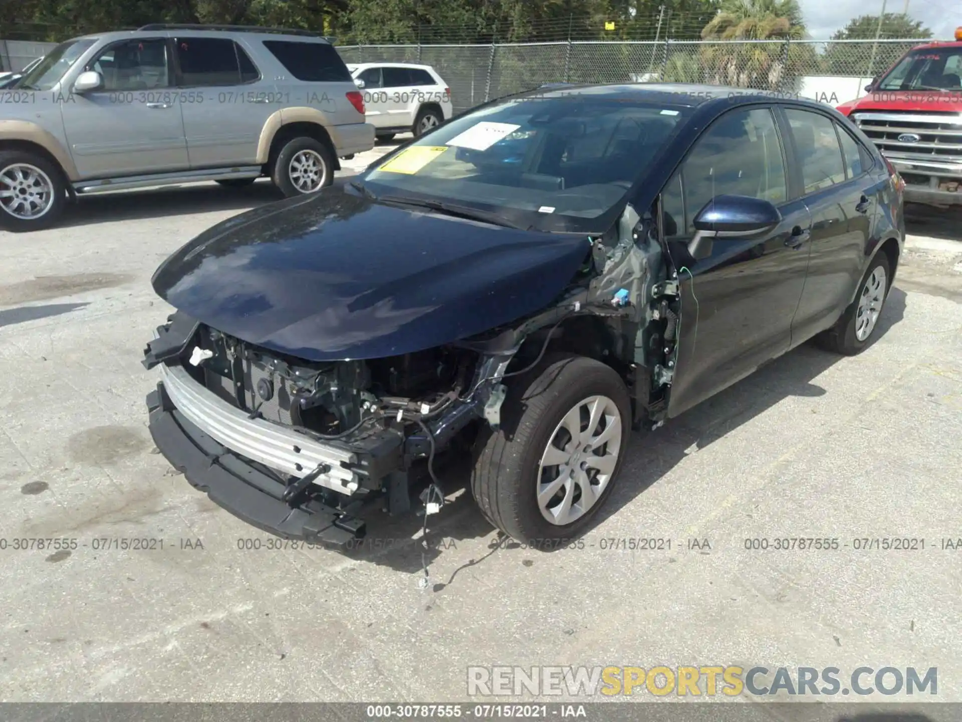 6 Photograph of a damaged car JTDEPRAE9LJ076220 TOYOTA COROLLA 2020