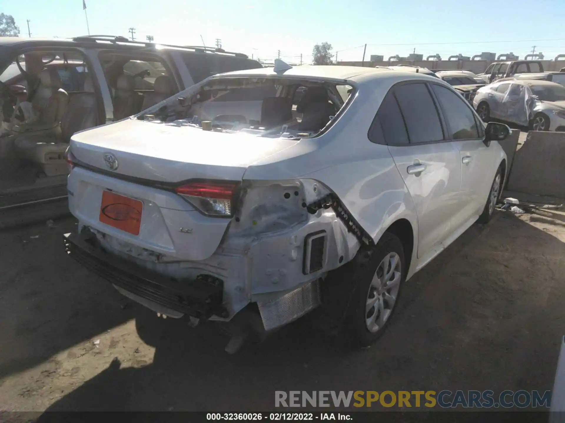 4 Photograph of a damaged car JTDEPRAE9LJ076766 TOYOTA COROLLA 2020