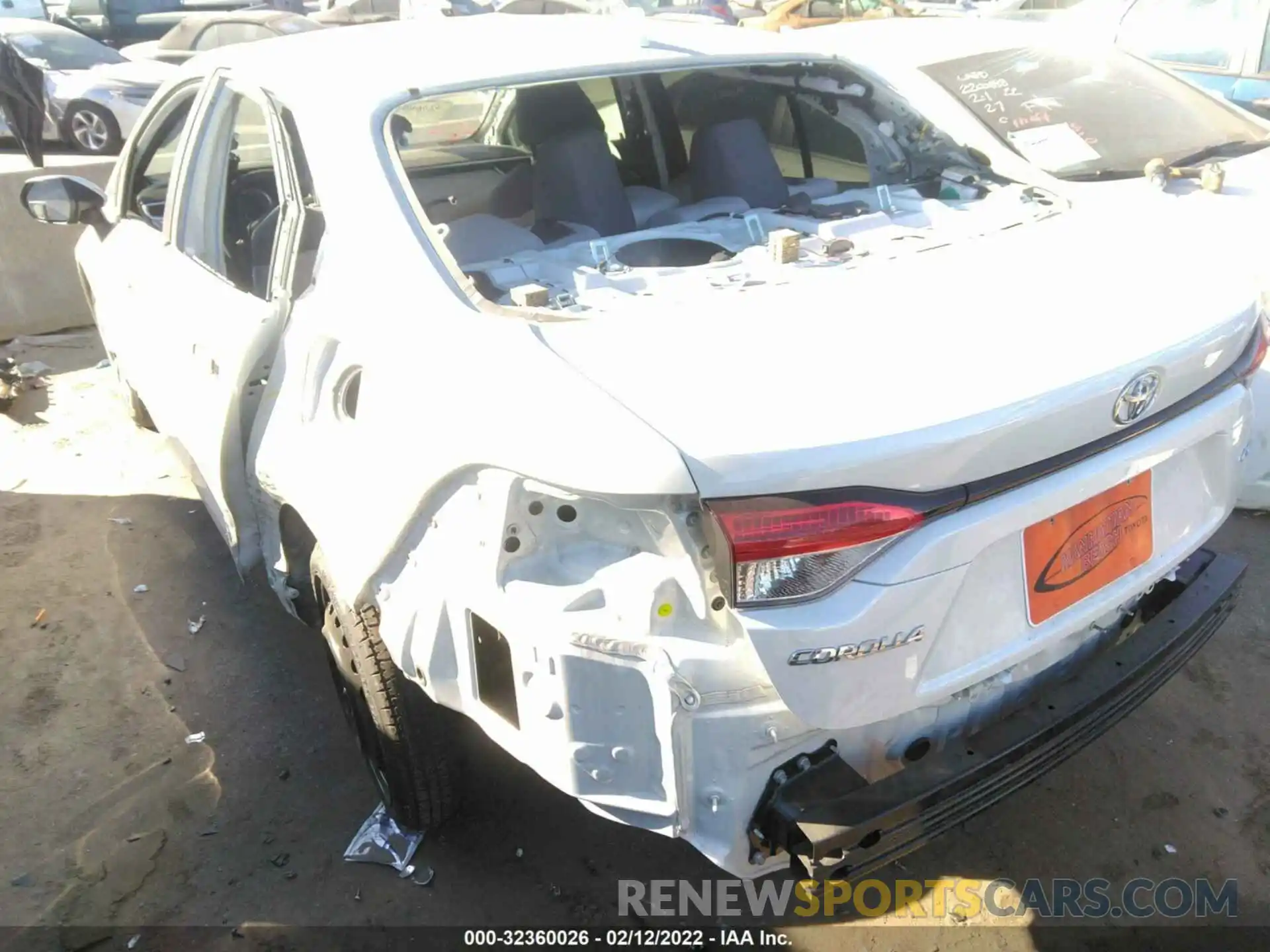 6 Photograph of a damaged car JTDEPRAE9LJ076766 TOYOTA COROLLA 2020