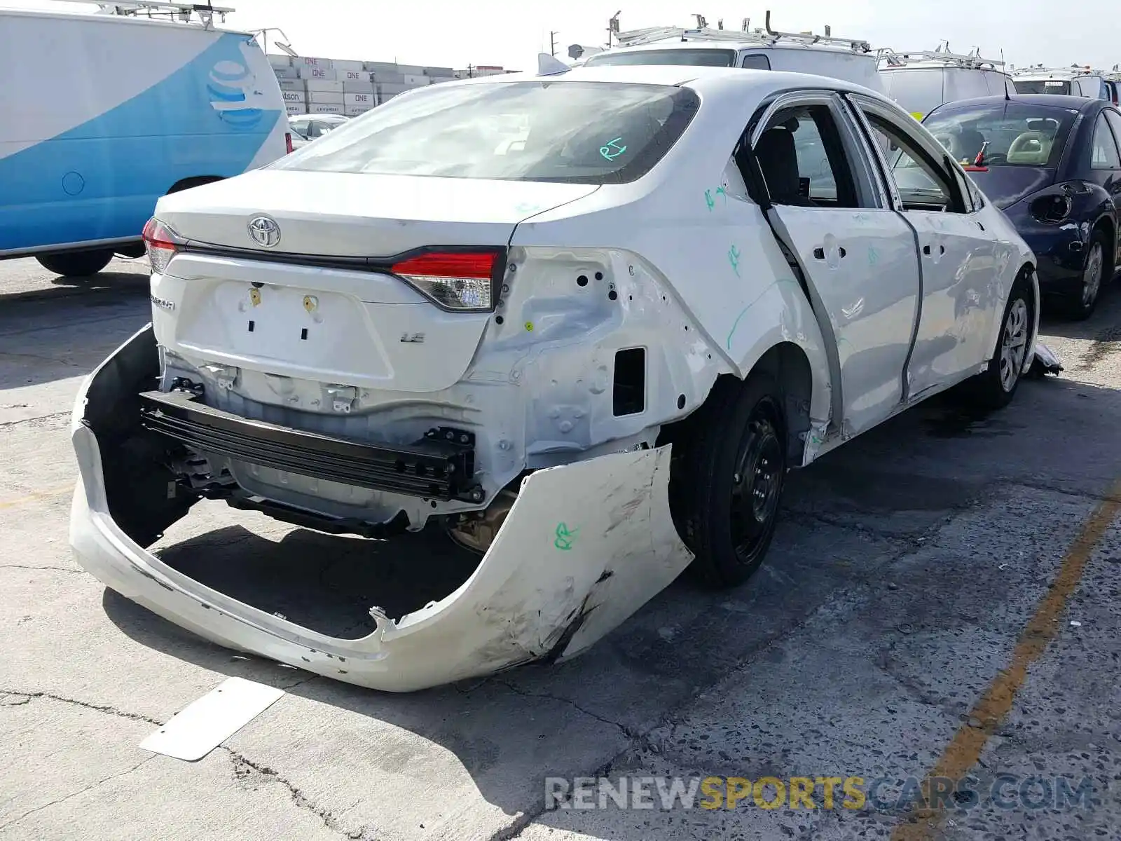 4 Photograph of a damaged car JTDEPRAE9LJ077013 TOYOTA COROLLA 2020