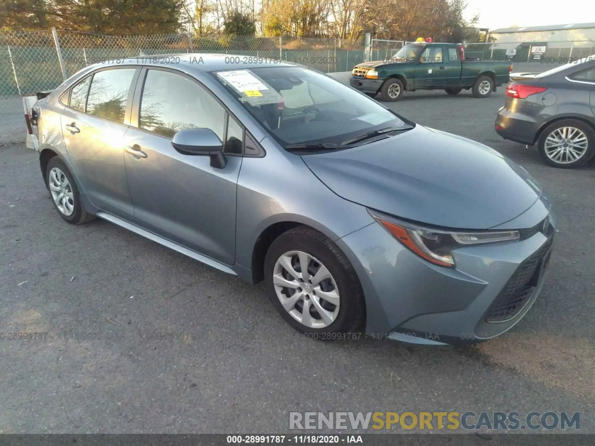 1 Photograph of a damaged car JTDEPRAE9LJ077092 TOYOTA COROLLA 2020