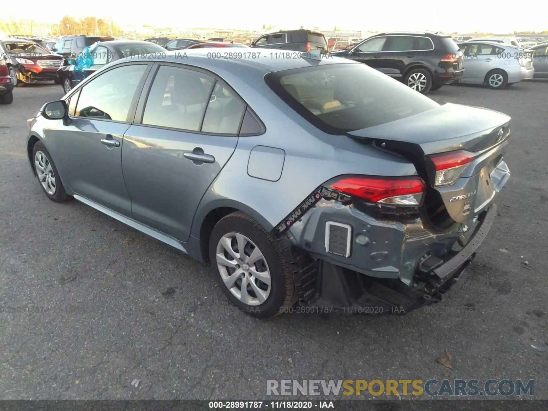 3 Photograph of a damaged car JTDEPRAE9LJ077092 TOYOTA COROLLA 2020