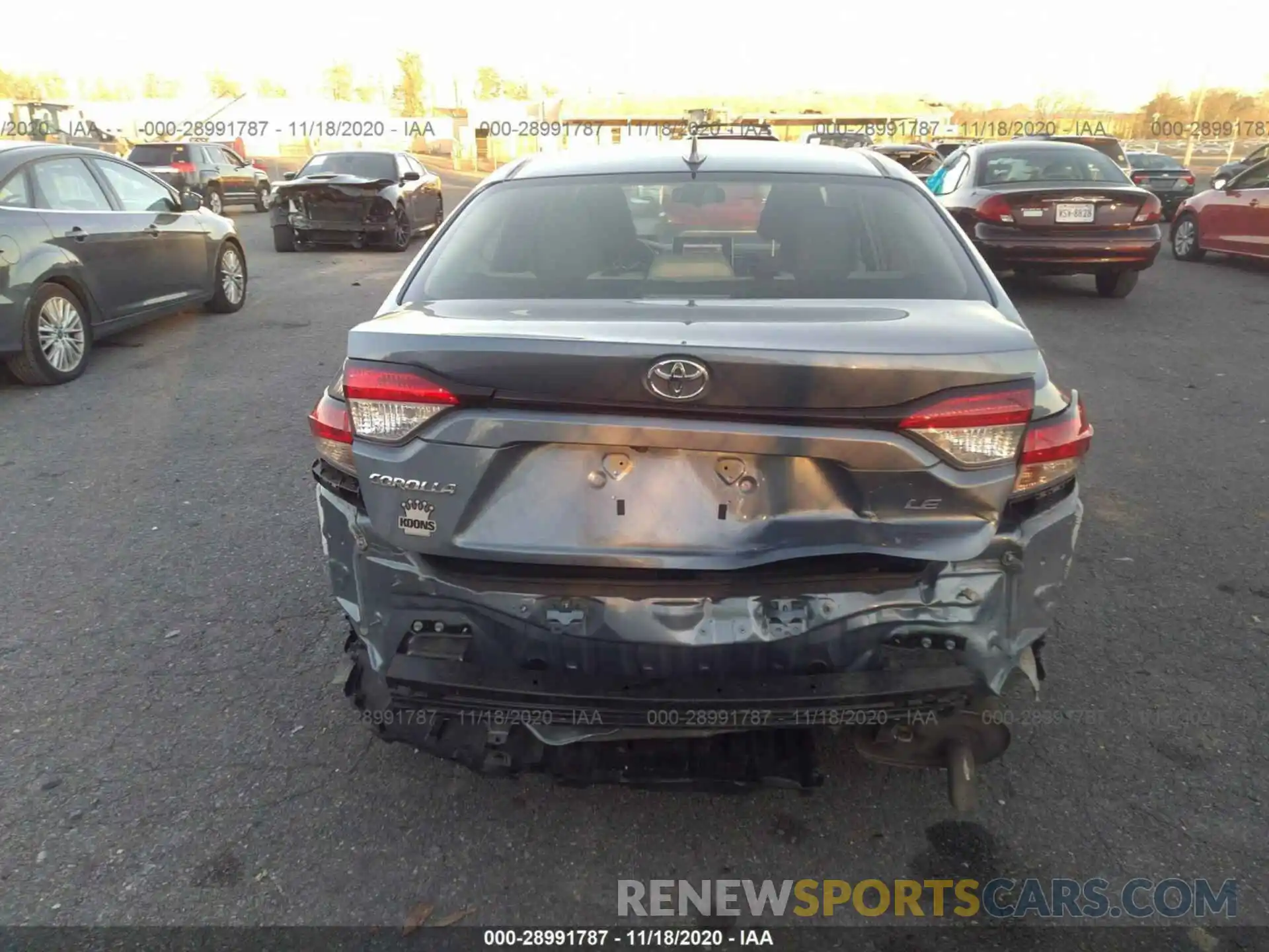 6 Photograph of a damaged car JTDEPRAE9LJ077092 TOYOTA COROLLA 2020