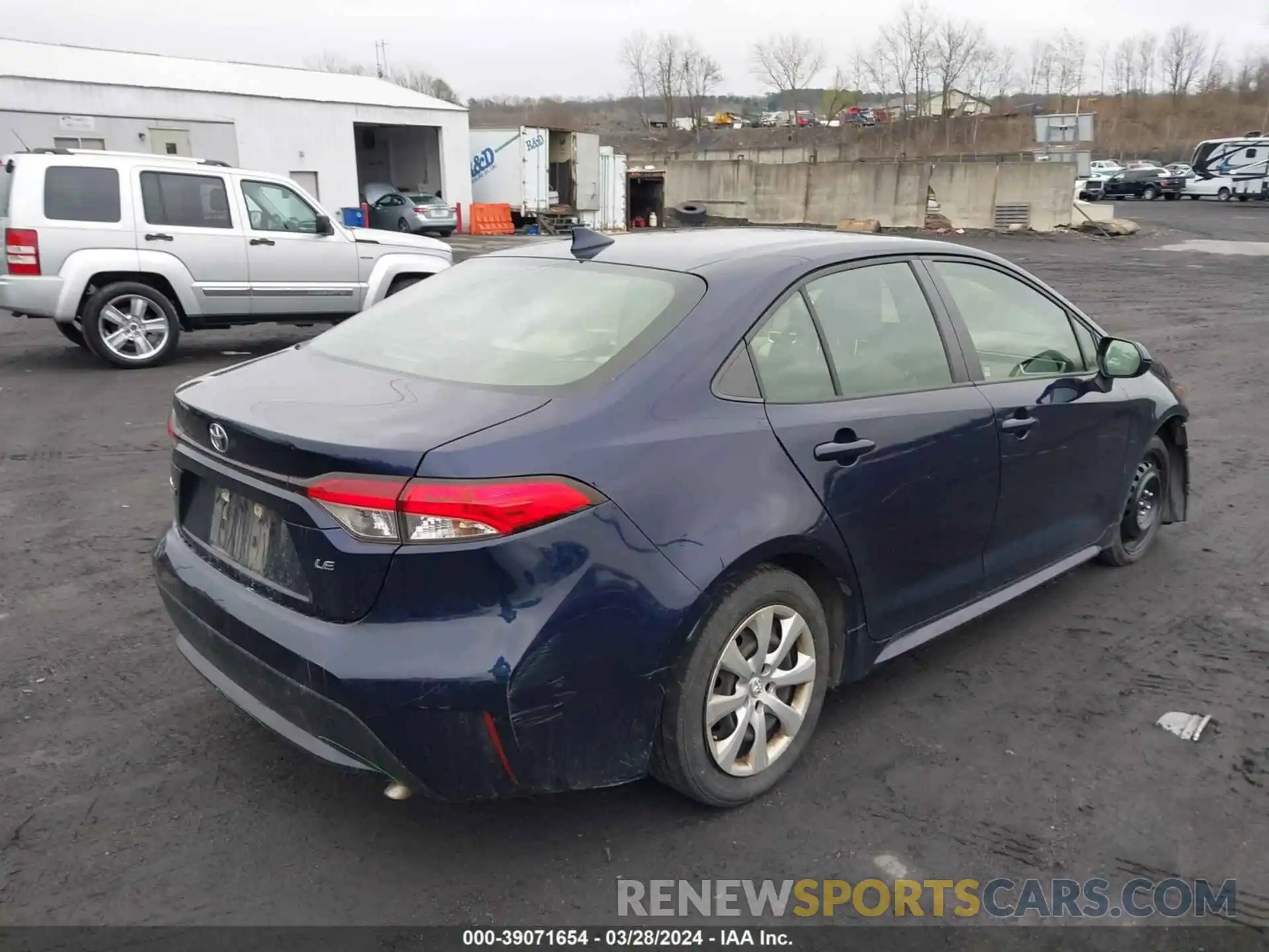 4 Photograph of a damaged car JTDEPRAE9LJ077139 TOYOTA COROLLA 2020