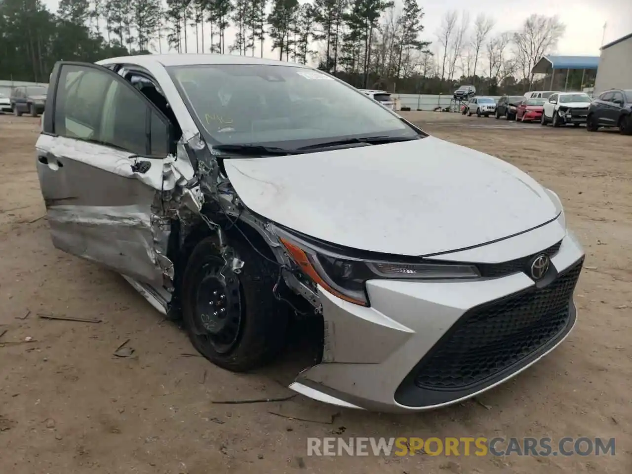 1 Photograph of a damaged car JTDEPRAE9LJ077545 TOYOTA COROLLA 2020