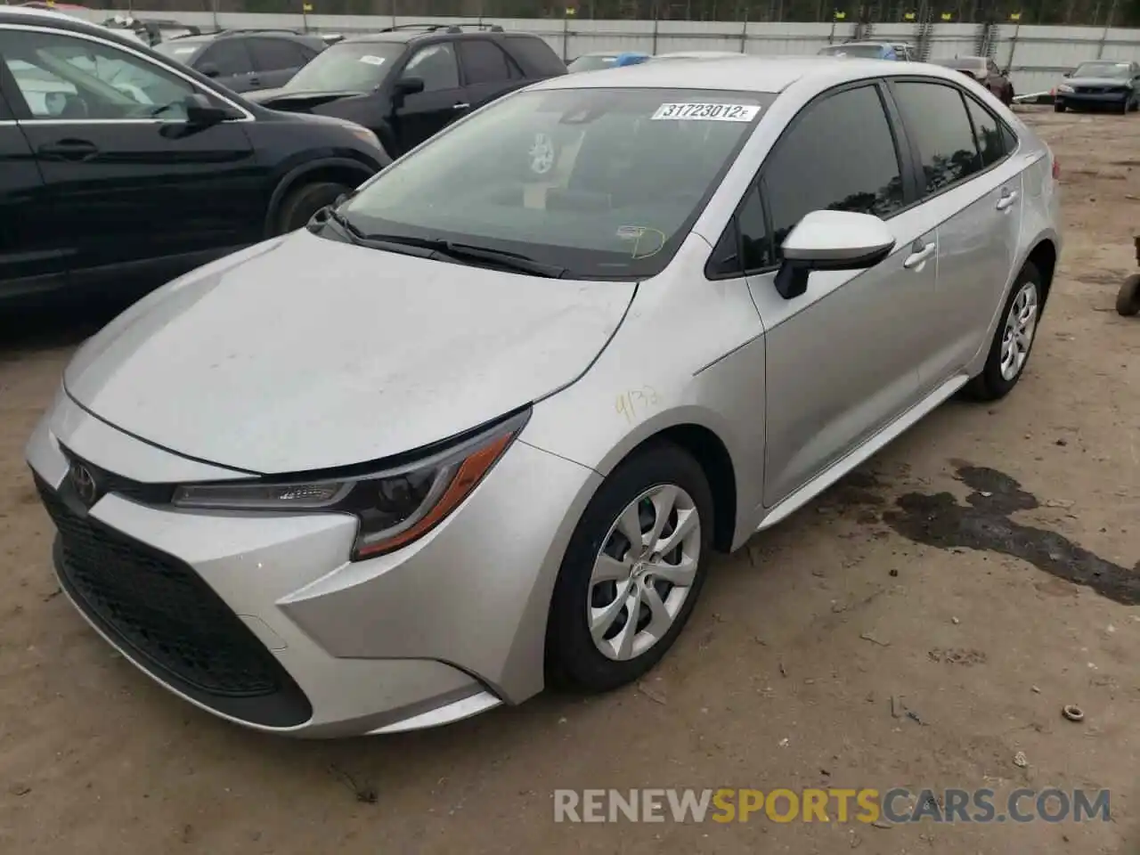 2 Photograph of a damaged car JTDEPRAE9LJ077545 TOYOTA COROLLA 2020