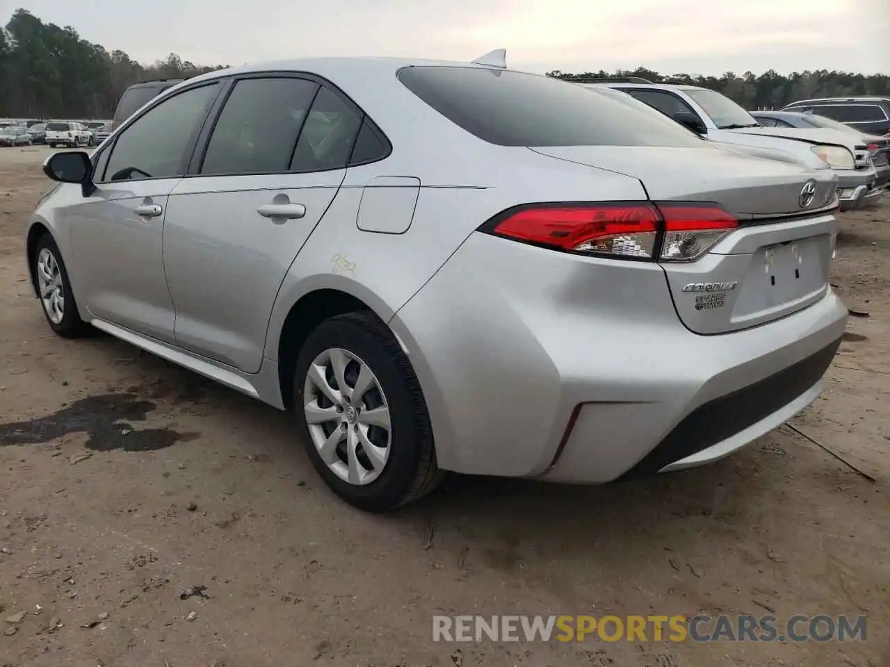 3 Photograph of a damaged car JTDEPRAE9LJ077545 TOYOTA COROLLA 2020