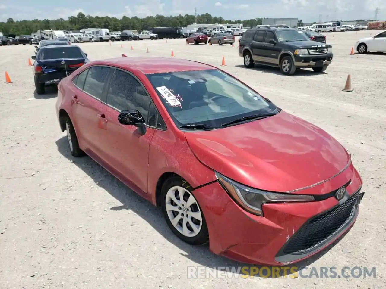 1 Photograph of a damaged car JTDEPRAE9LJ077948 TOYOTA COROLLA 2020