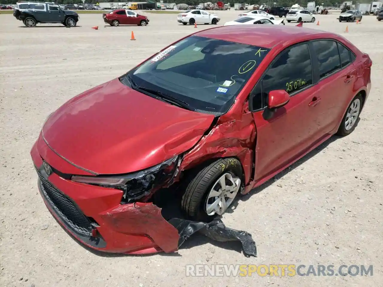 9 Photograph of a damaged car JTDEPRAE9LJ077948 TOYOTA COROLLA 2020