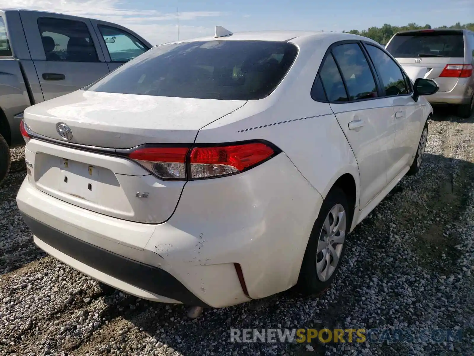 4 Photograph of a damaged car JTDEPRAE9LJ078422 TOYOTA COROLLA 2020