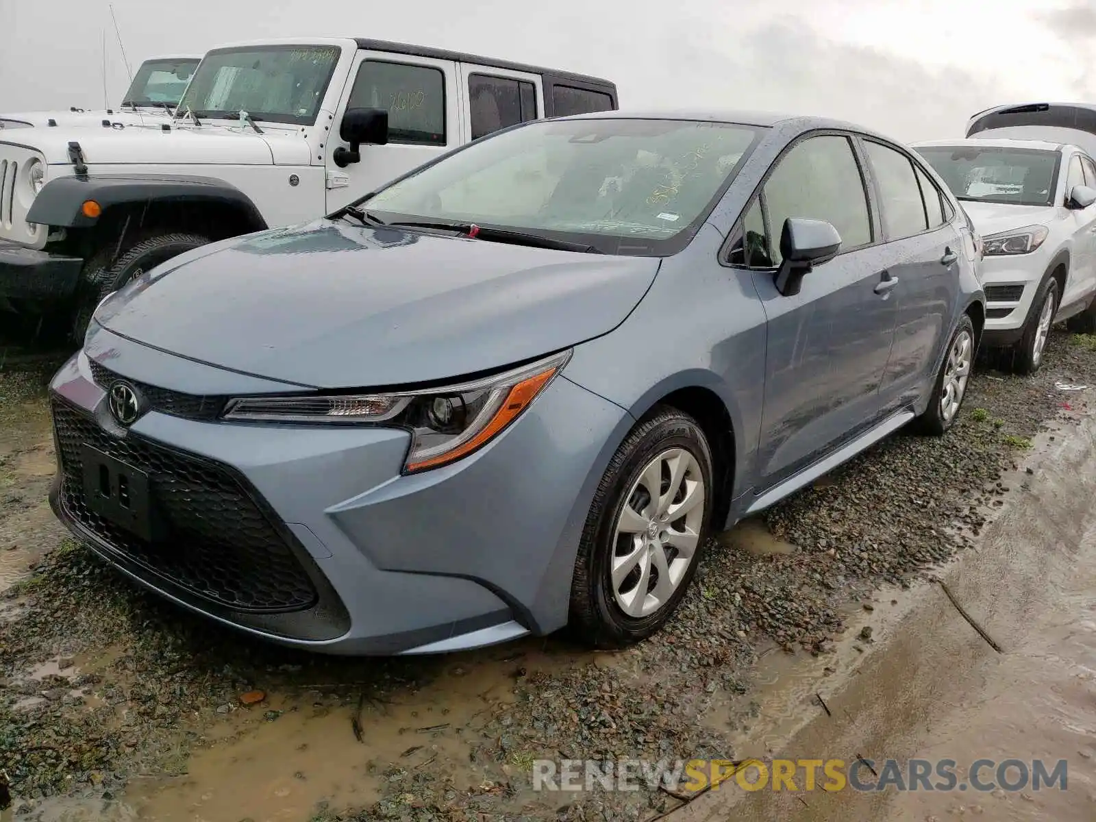 2 Photograph of a damaged car JTDEPRAE9LJ079327 TOYOTA COROLLA 2020