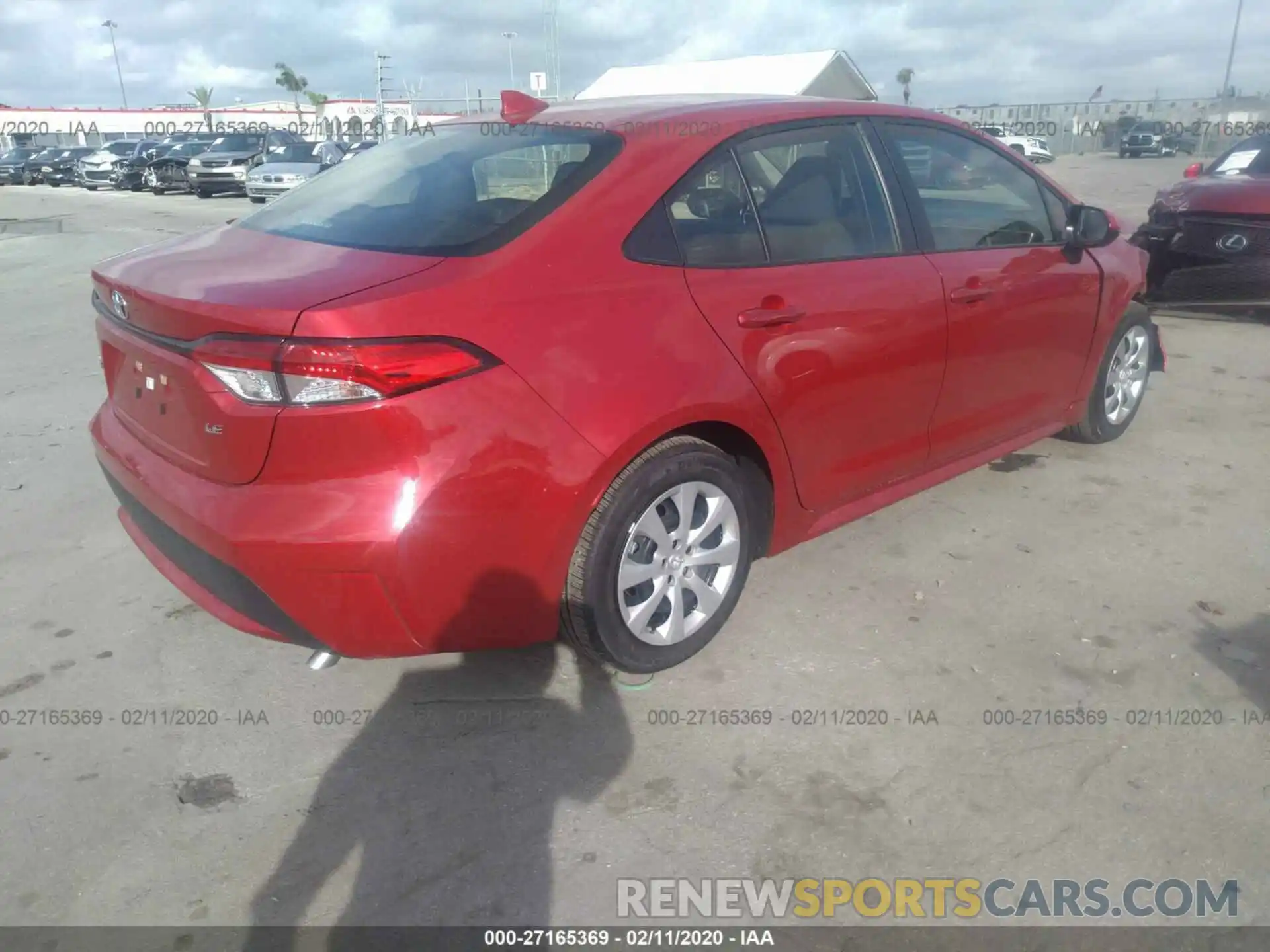 4 Photograph of a damaged car JTDEPRAE9LJ079361 TOYOTA COROLLA 2020