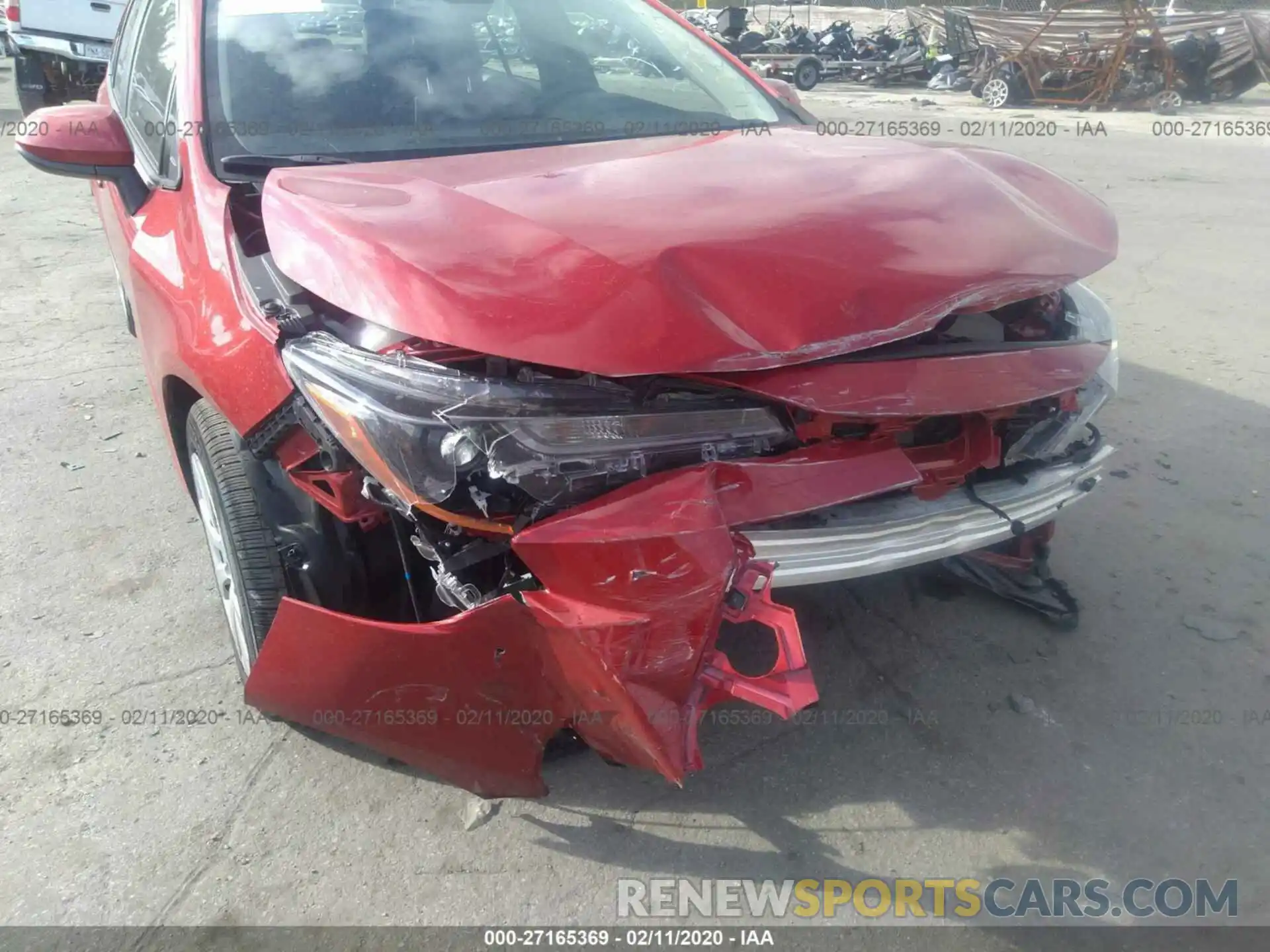 6 Photograph of a damaged car JTDEPRAE9LJ079361 TOYOTA COROLLA 2020