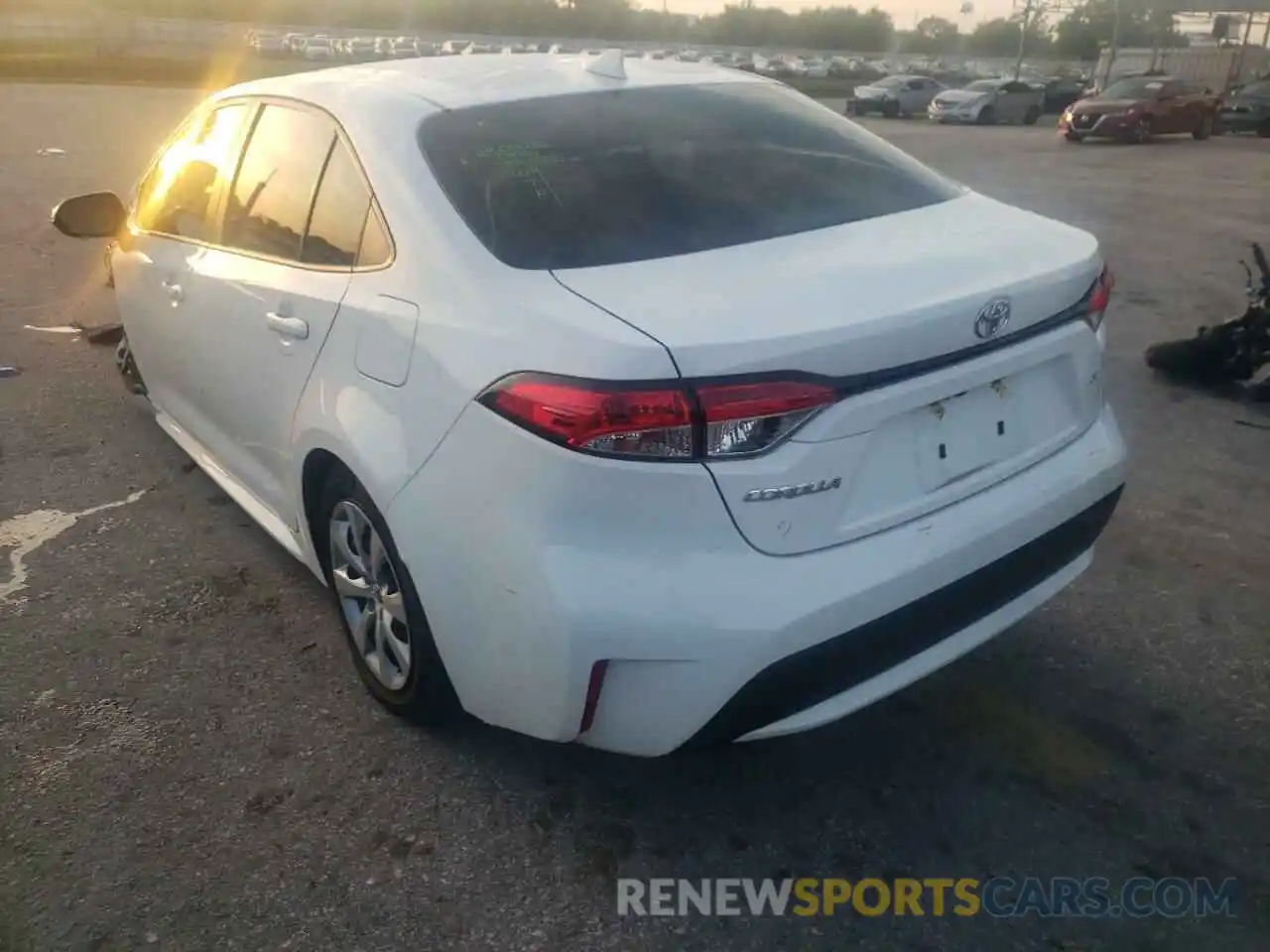 3 Photograph of a damaged car JTDEPRAE9LJ079649 TOYOTA COROLLA 2020