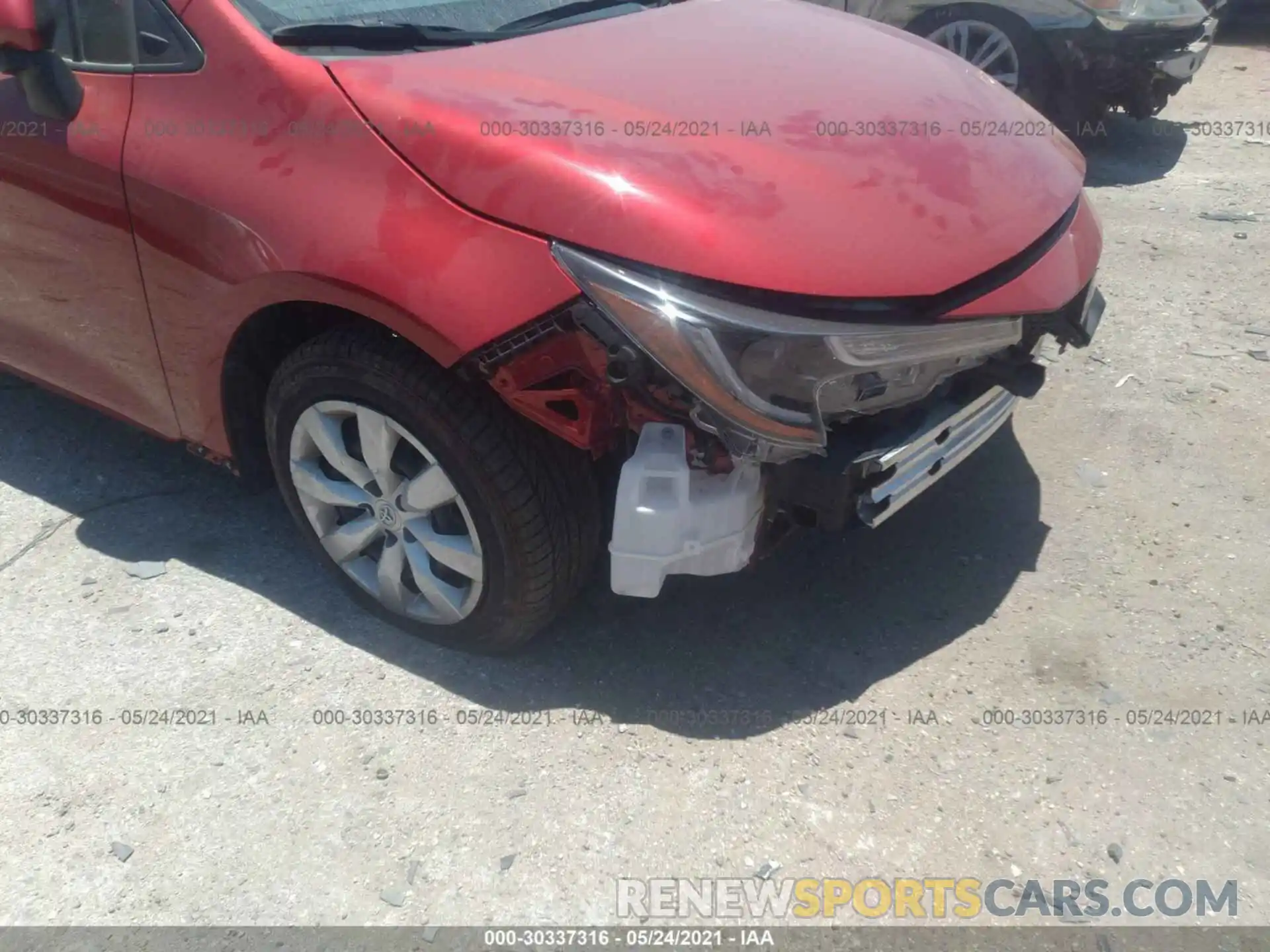 6 Photograph of a damaged car JTDEPRAE9LJ081014 TOYOTA COROLLA 2020