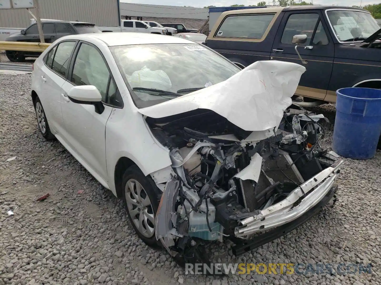 1 Photograph of a damaged car JTDEPRAE9LJ081286 TOYOTA COROLLA 2020